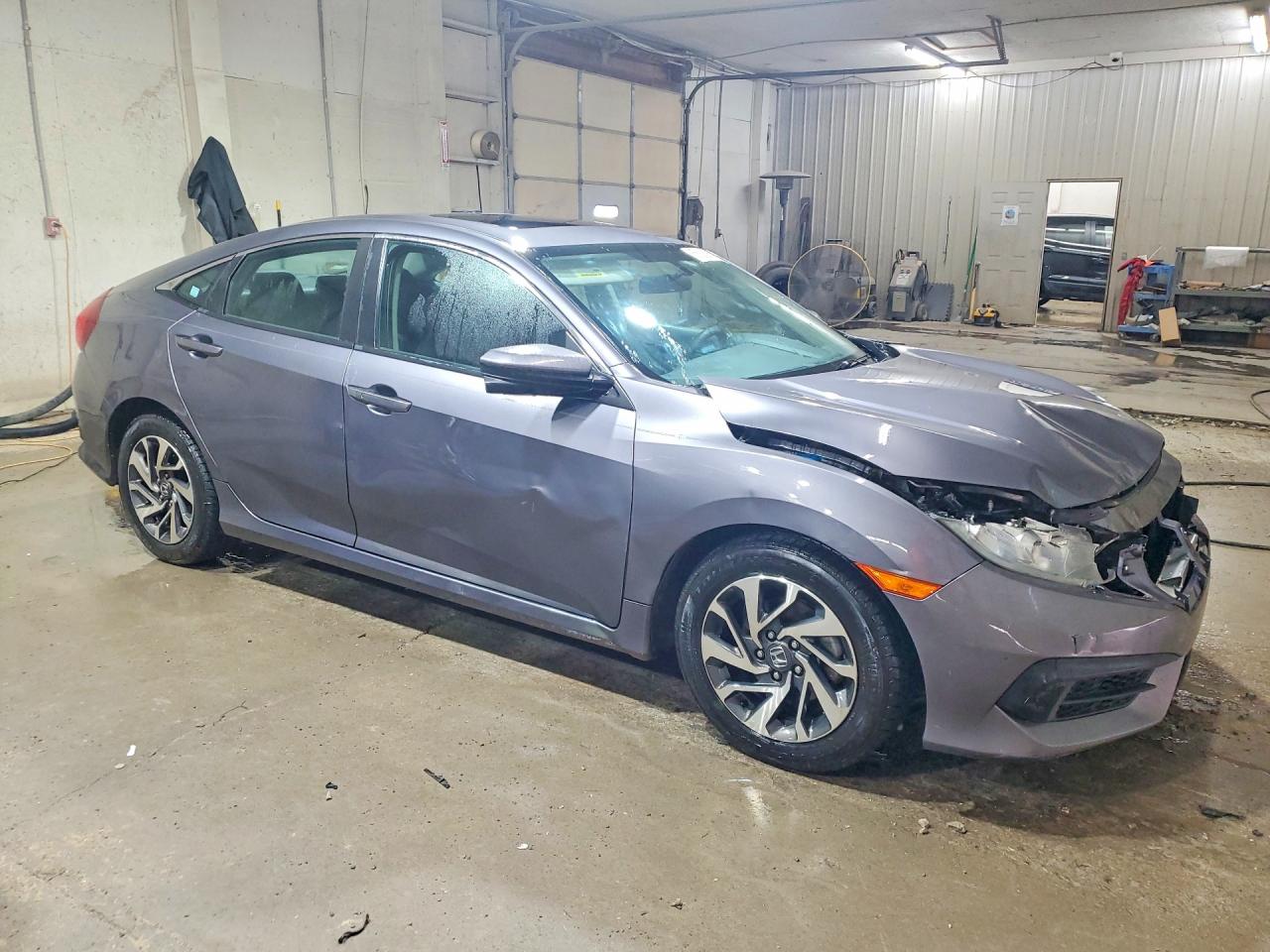 2016 Honda Civic Ex Gray vin: 19XFC2F71GE063157