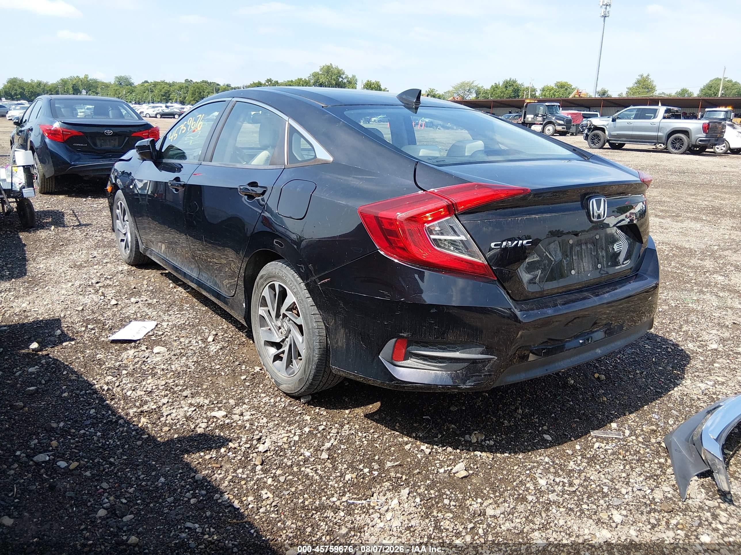 2017 Honda Civic Ex Black vin: 19XFC2F71HE058963