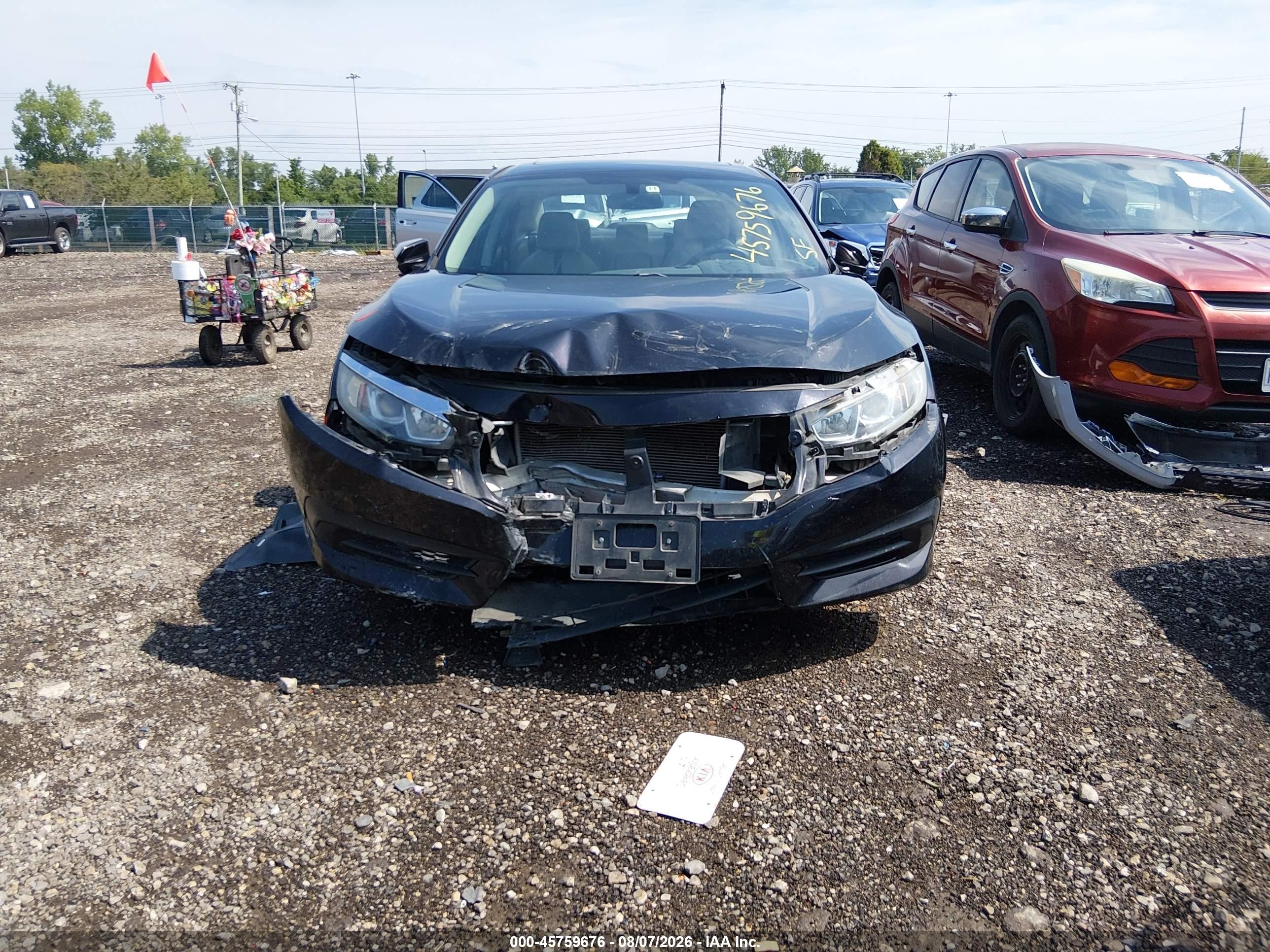 2017 Honda Civic Ex Black vin: 19XFC2F71HE058963