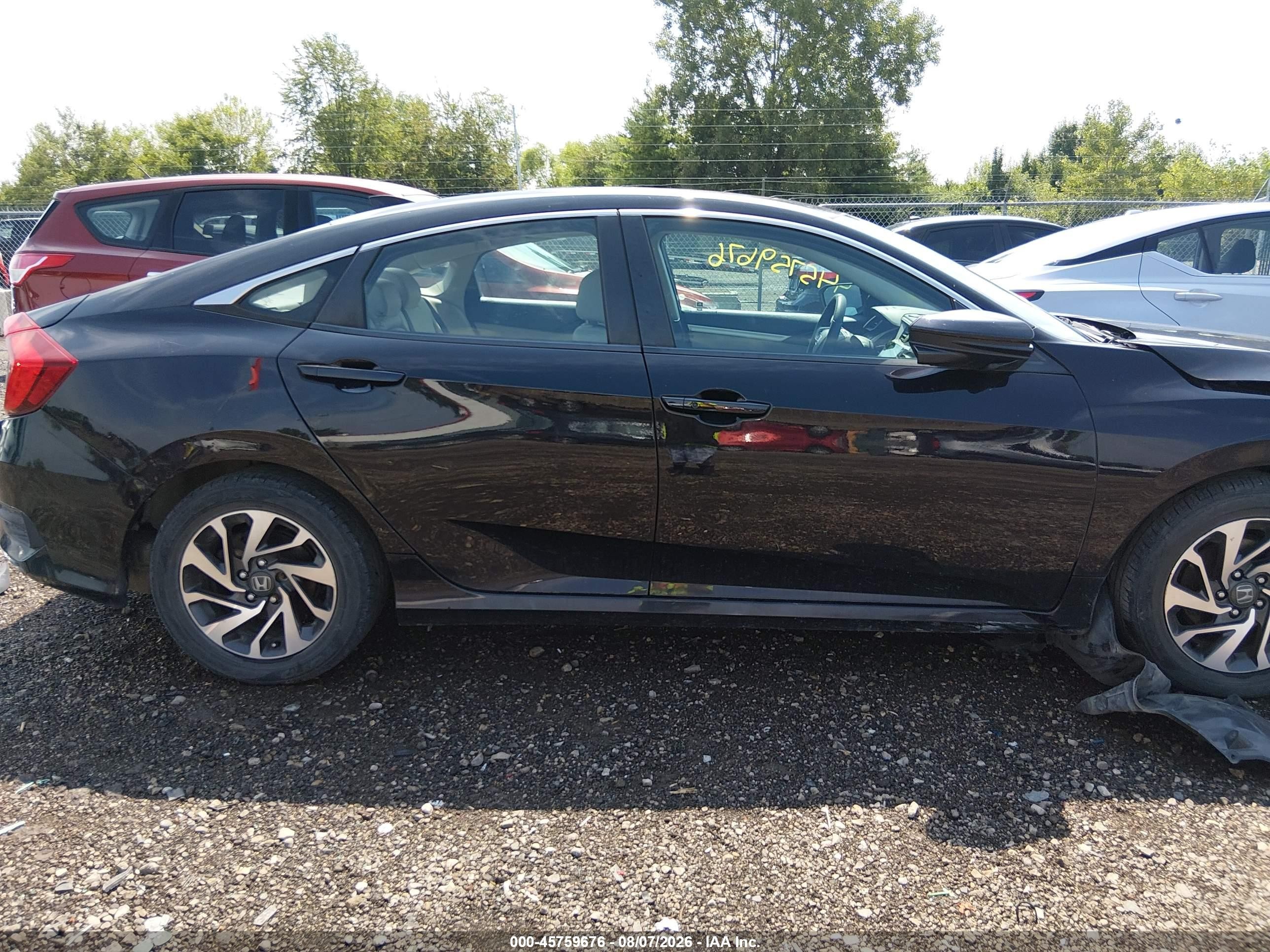 2017 Honda Civic Ex Black vin: 19XFC2F71HE058963