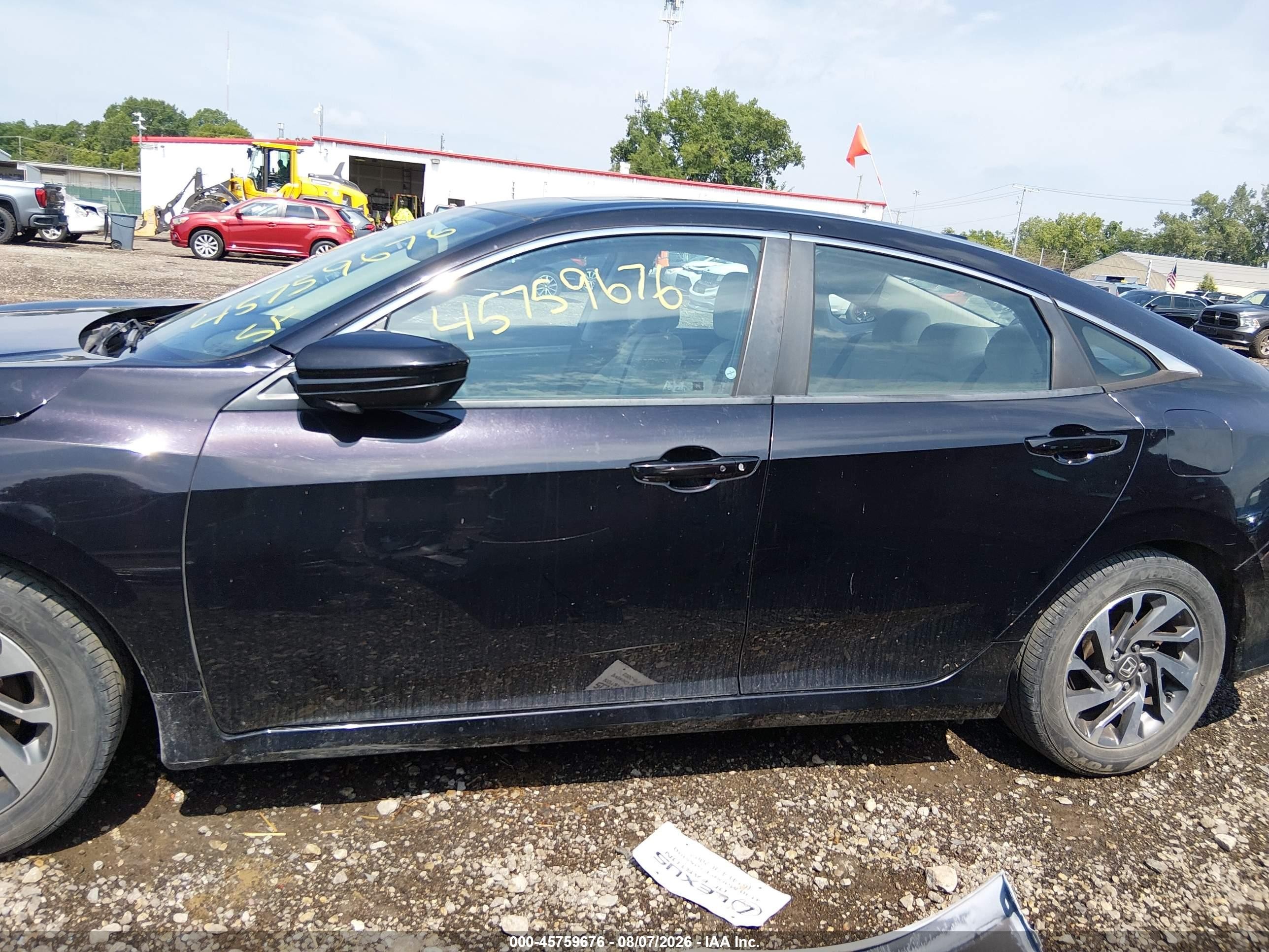 2017 Honda Civic Ex Black vin: 19XFC2F71HE058963