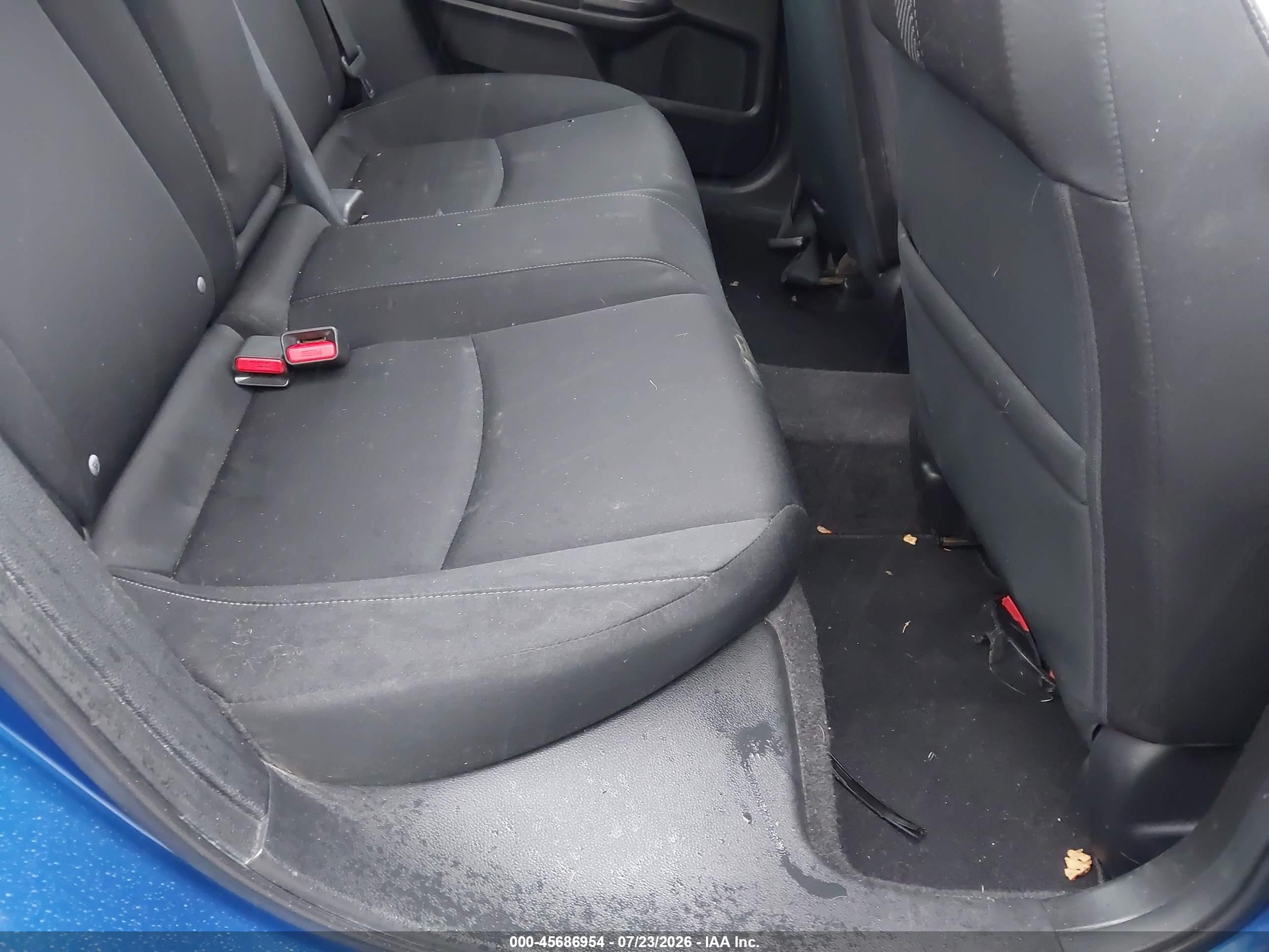 2017 Honda Civic Ex Синий vin: 19XFC2F71HE217559