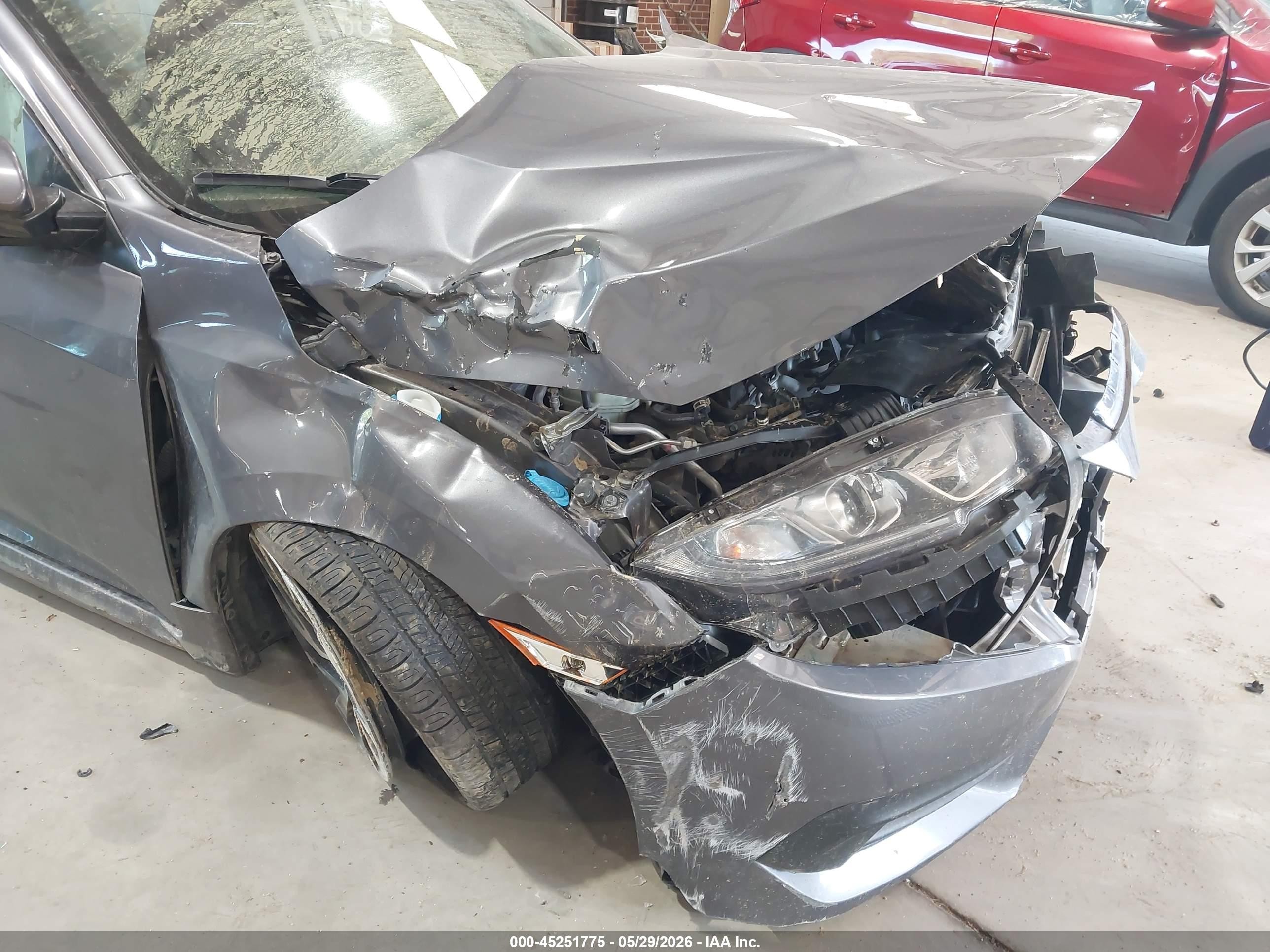 2018 Honda Civic Ex Gray vin: 19XFC2F72JE030160