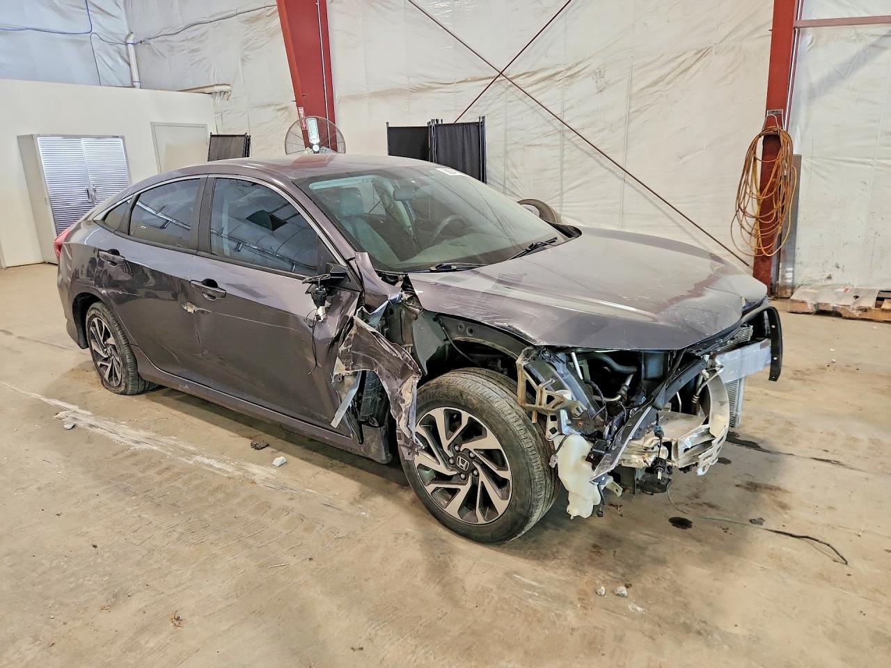 2016 Honda Civic Ex Gray vin: 19XFC2F73GE027759