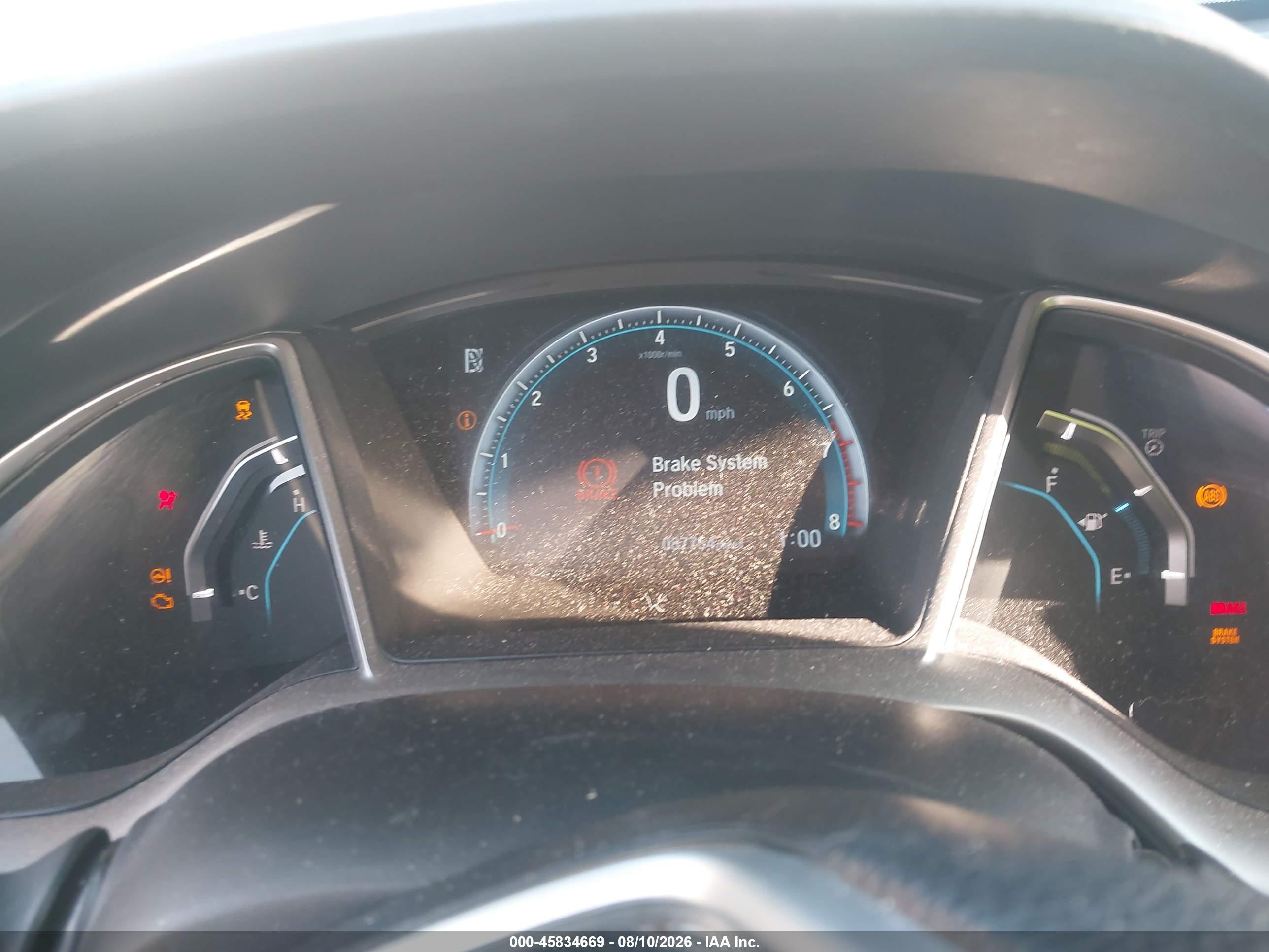 2016 Honda Civic Ex Белый vin: 19XFC2F73GE215391