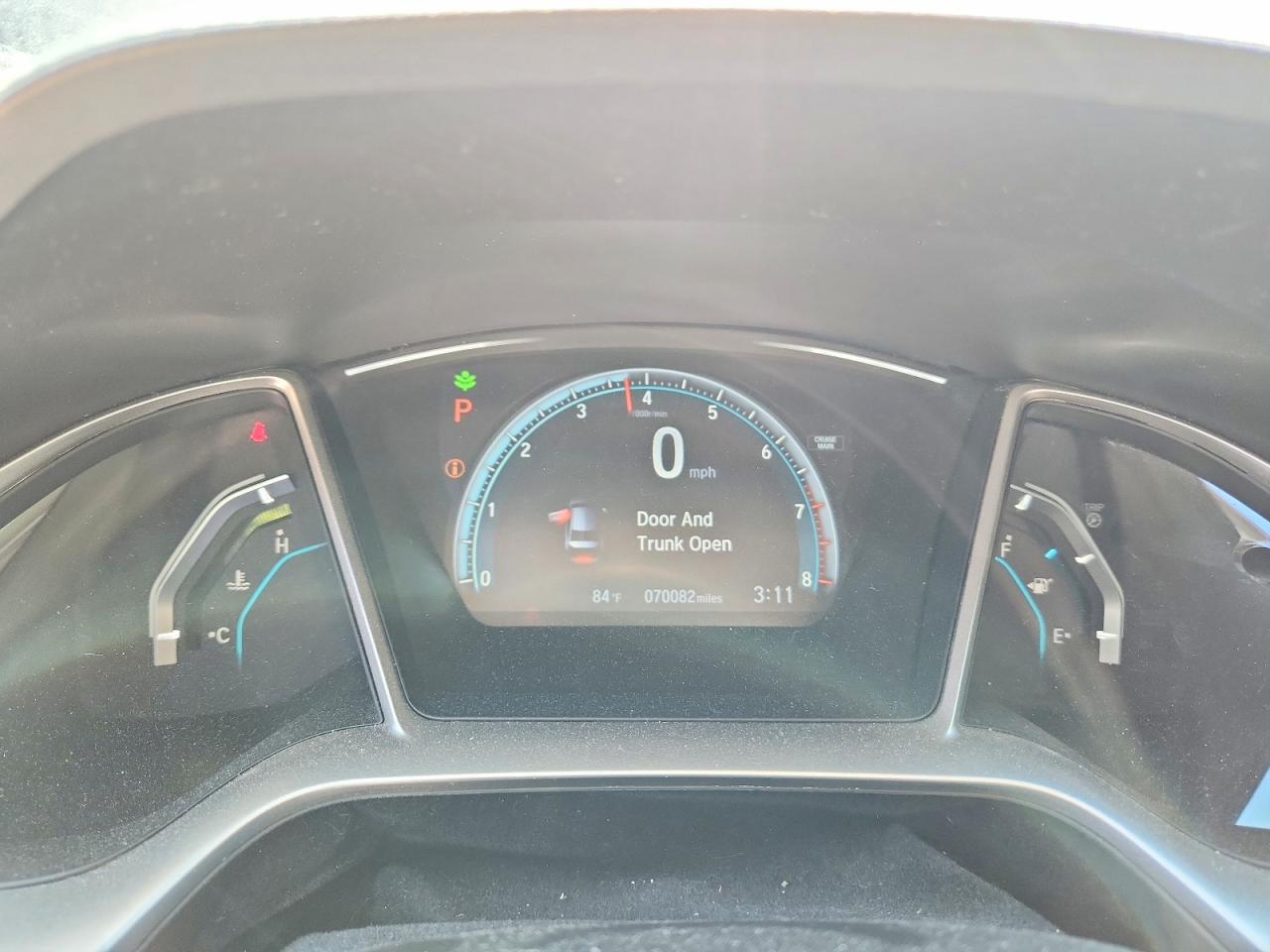 2018 Honda Civic Ex Gray vin: 19XFC2F73JE039336