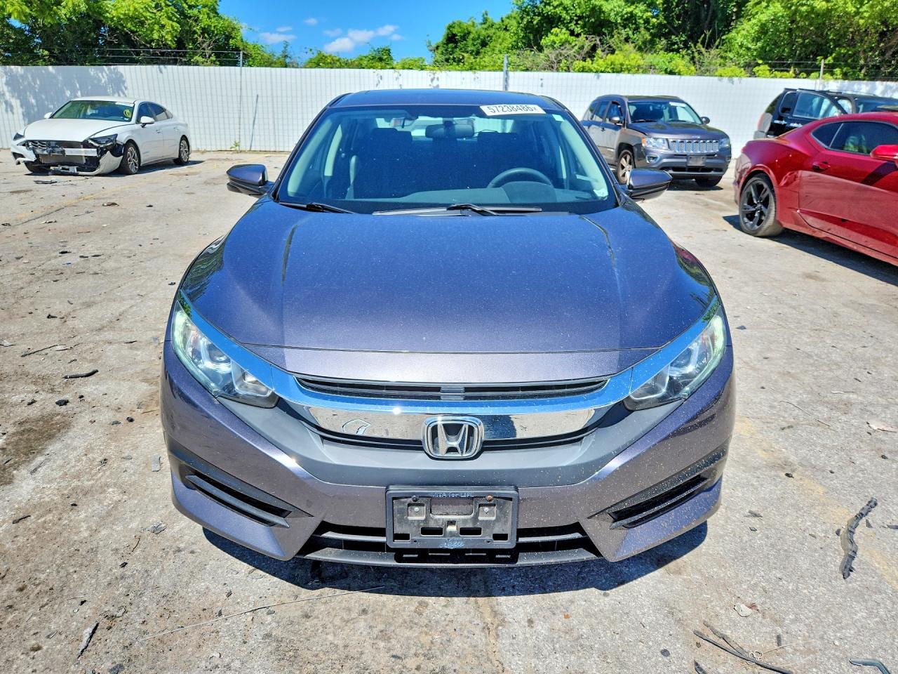 2018 Honda Civic Ex Gray vin: 19XFC2F73JE039336