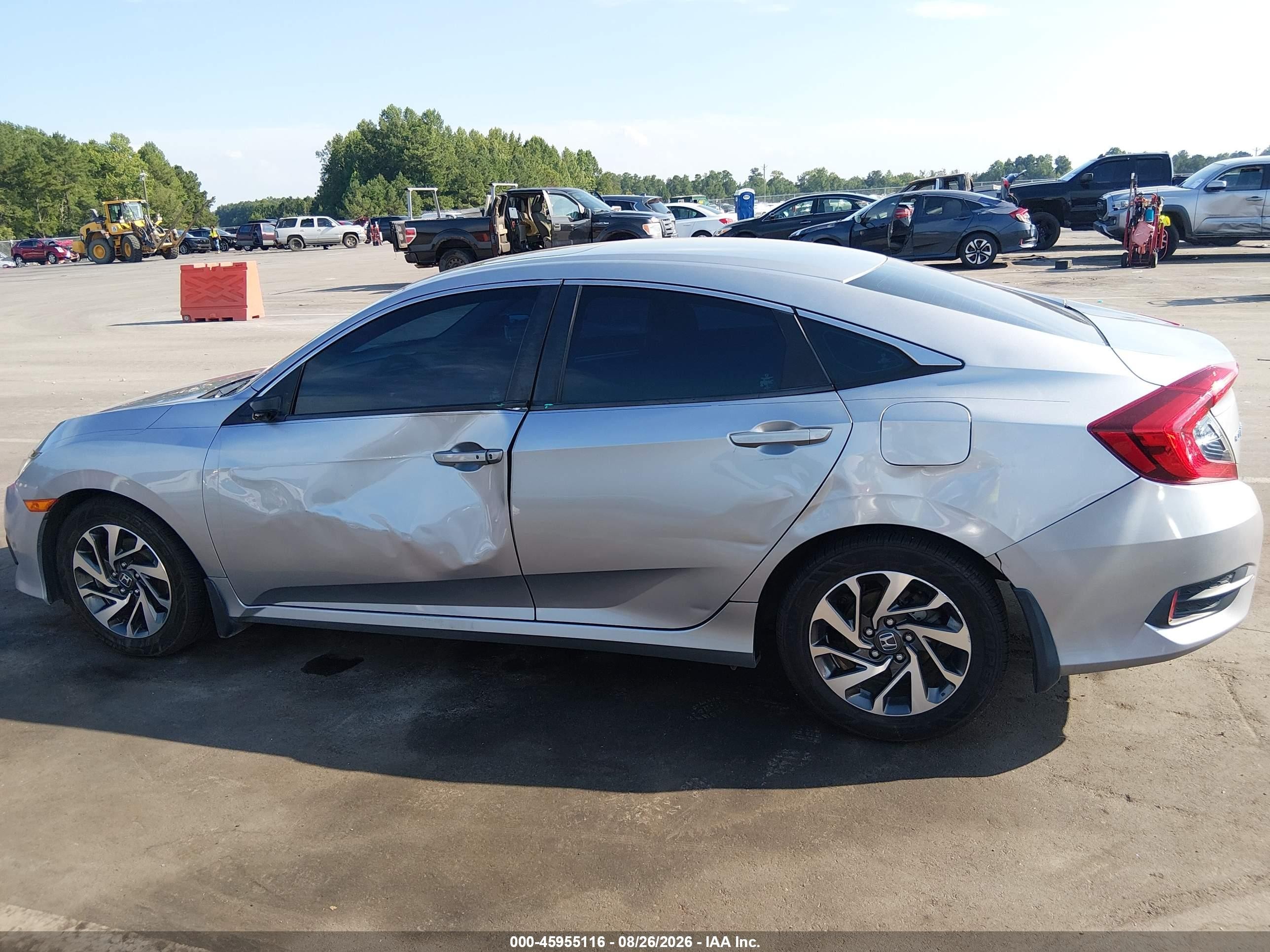 2016 Honda Civic Ex Gray vin: 19XFC2F75GE044174