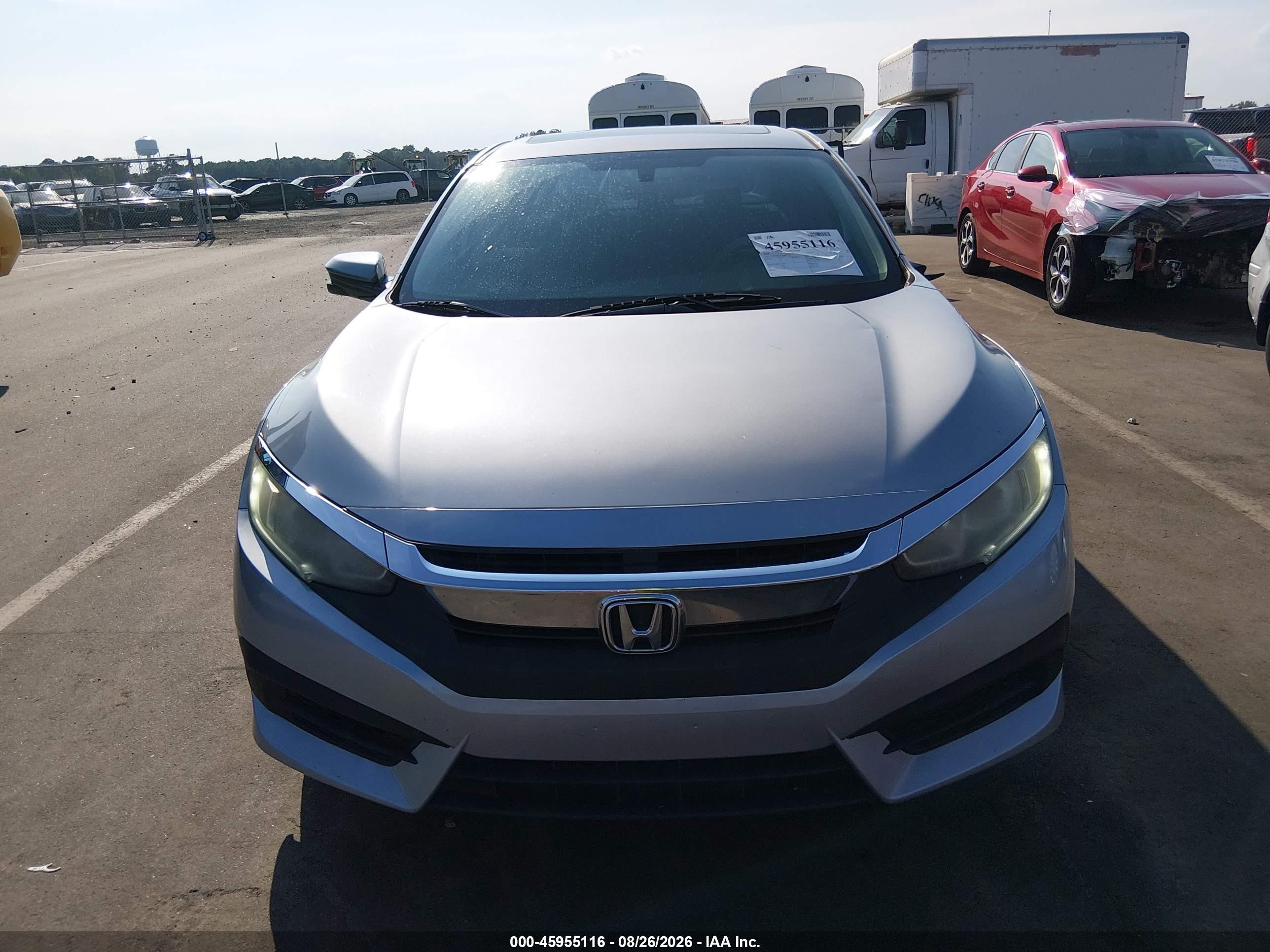 2016 Honda Civic Ex Gray vin: 19XFC2F75GE044174