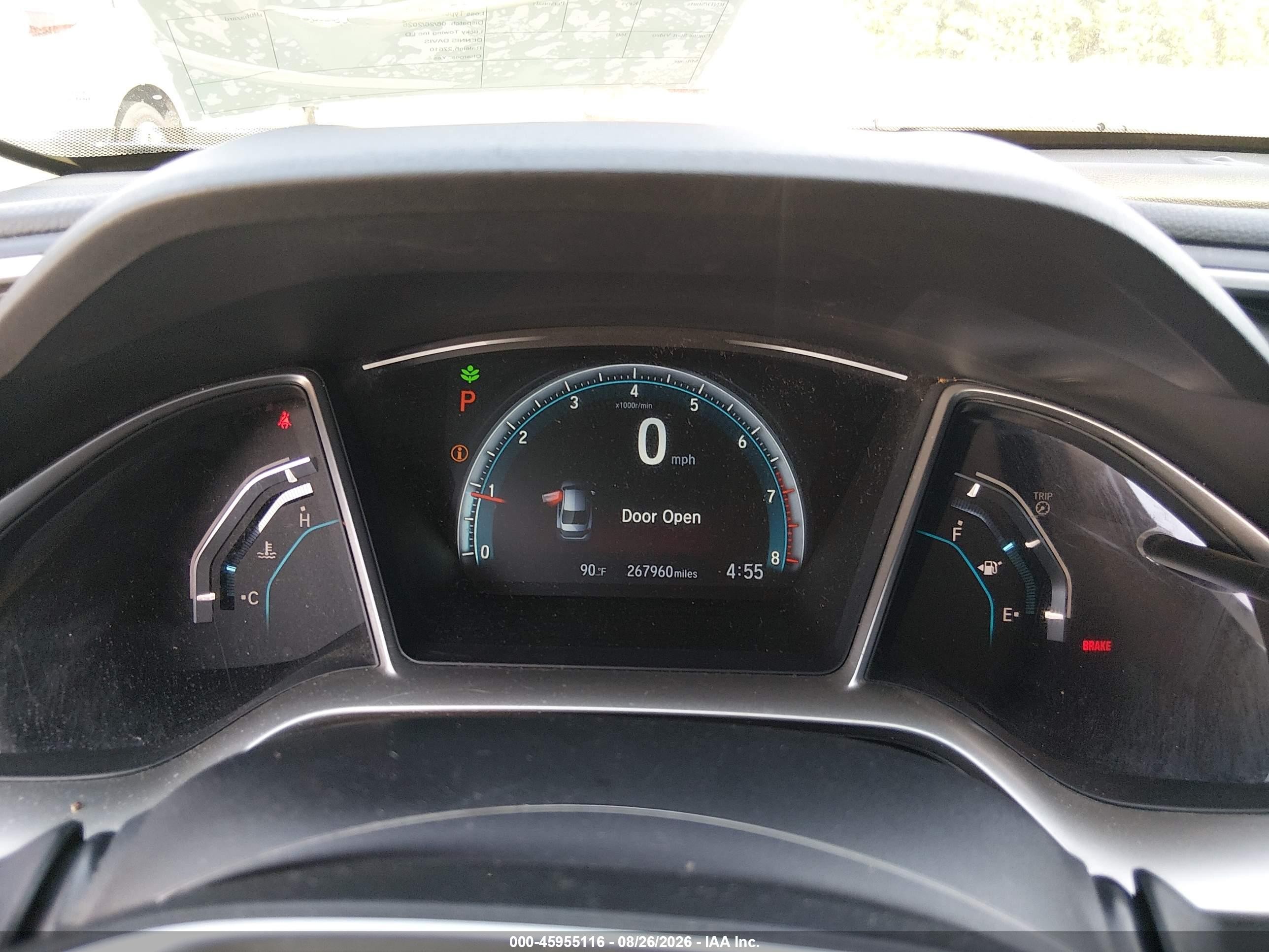 2016 Honda Civic Ex Gray vin: 19XFC2F75GE044174