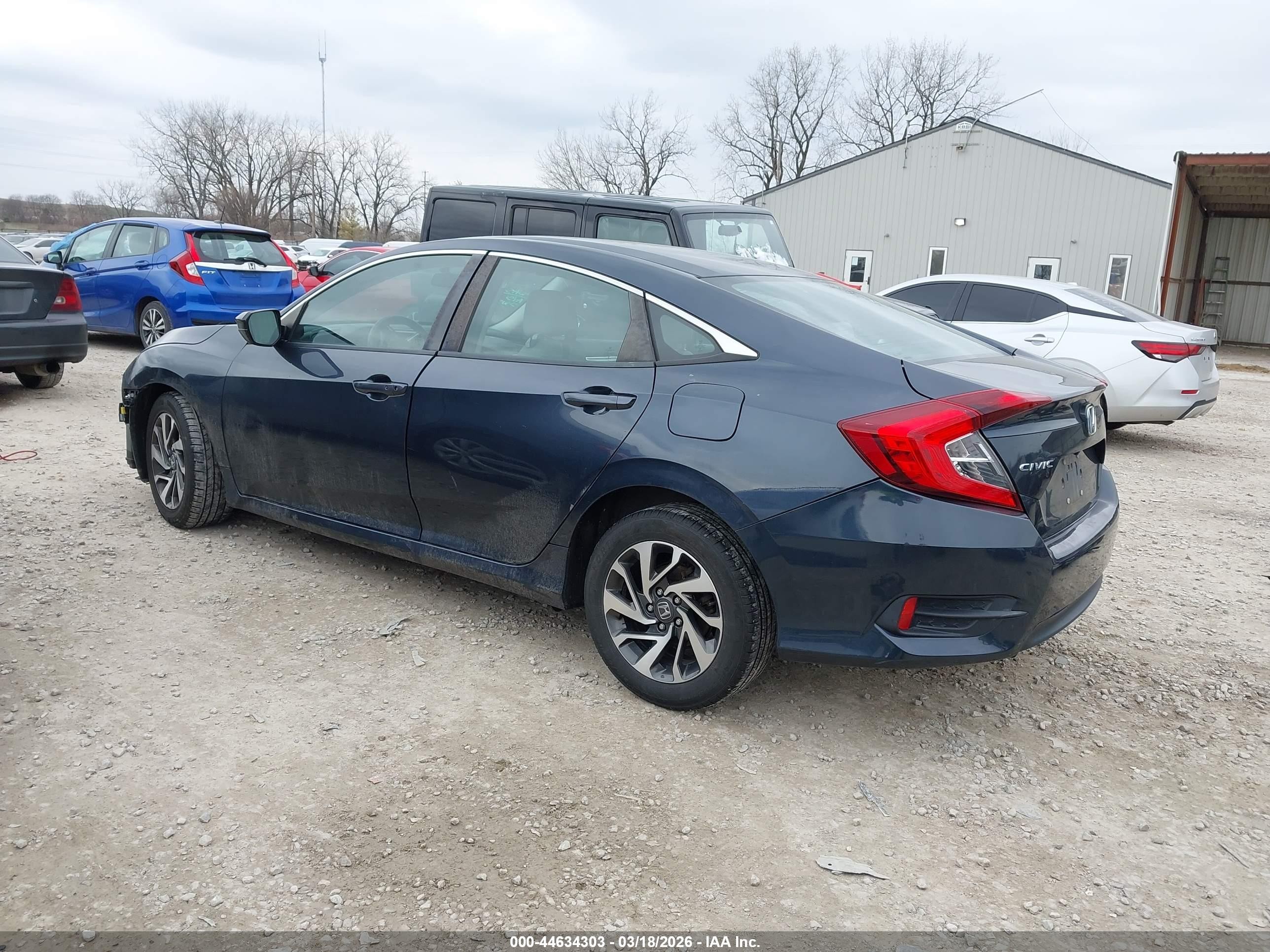 2016 Honda Civic Ex Blue vin: 19XFC2F75GE046863