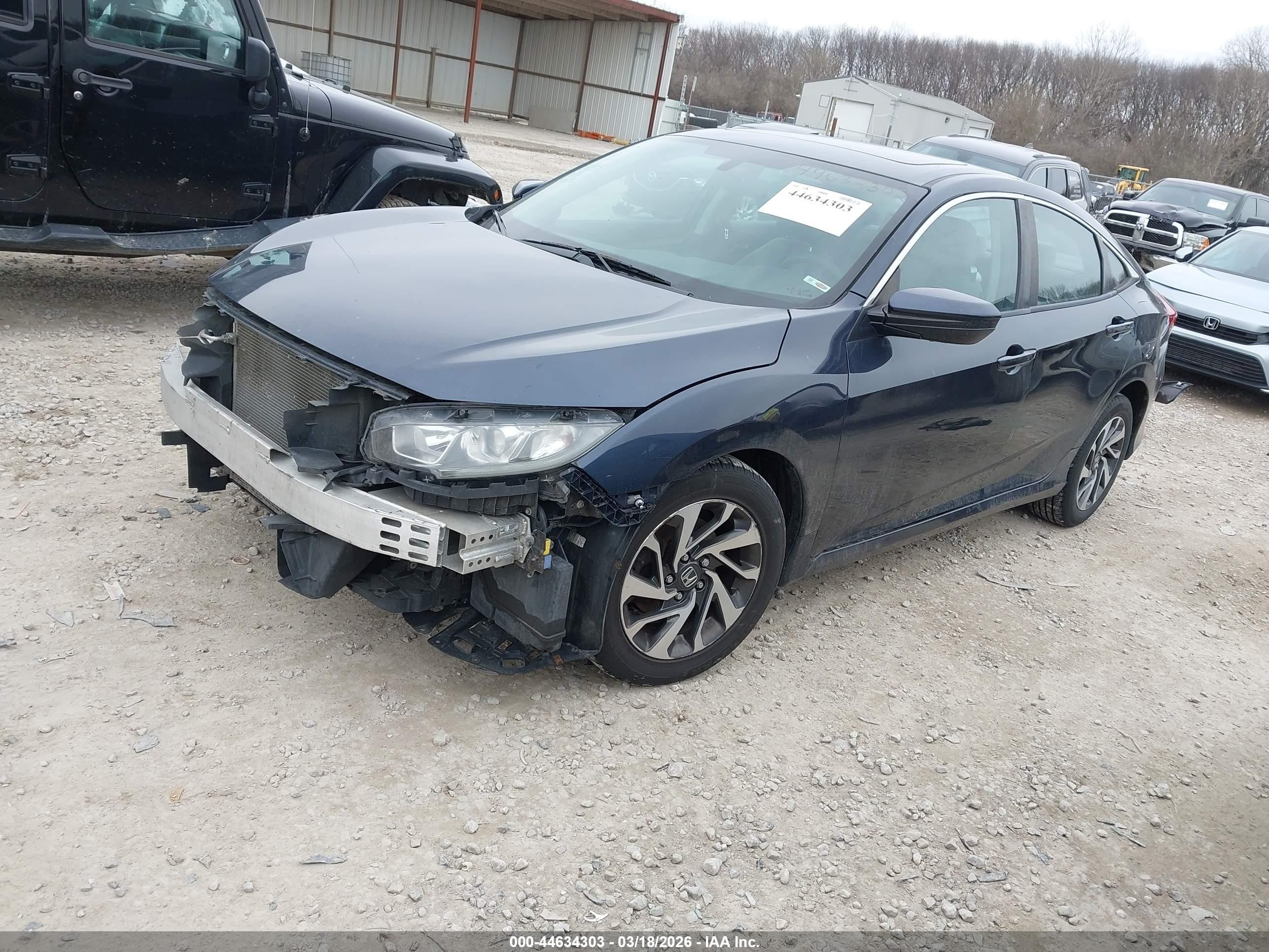 2016 Honda Civic Ex Blue vin: 19XFC2F75GE046863