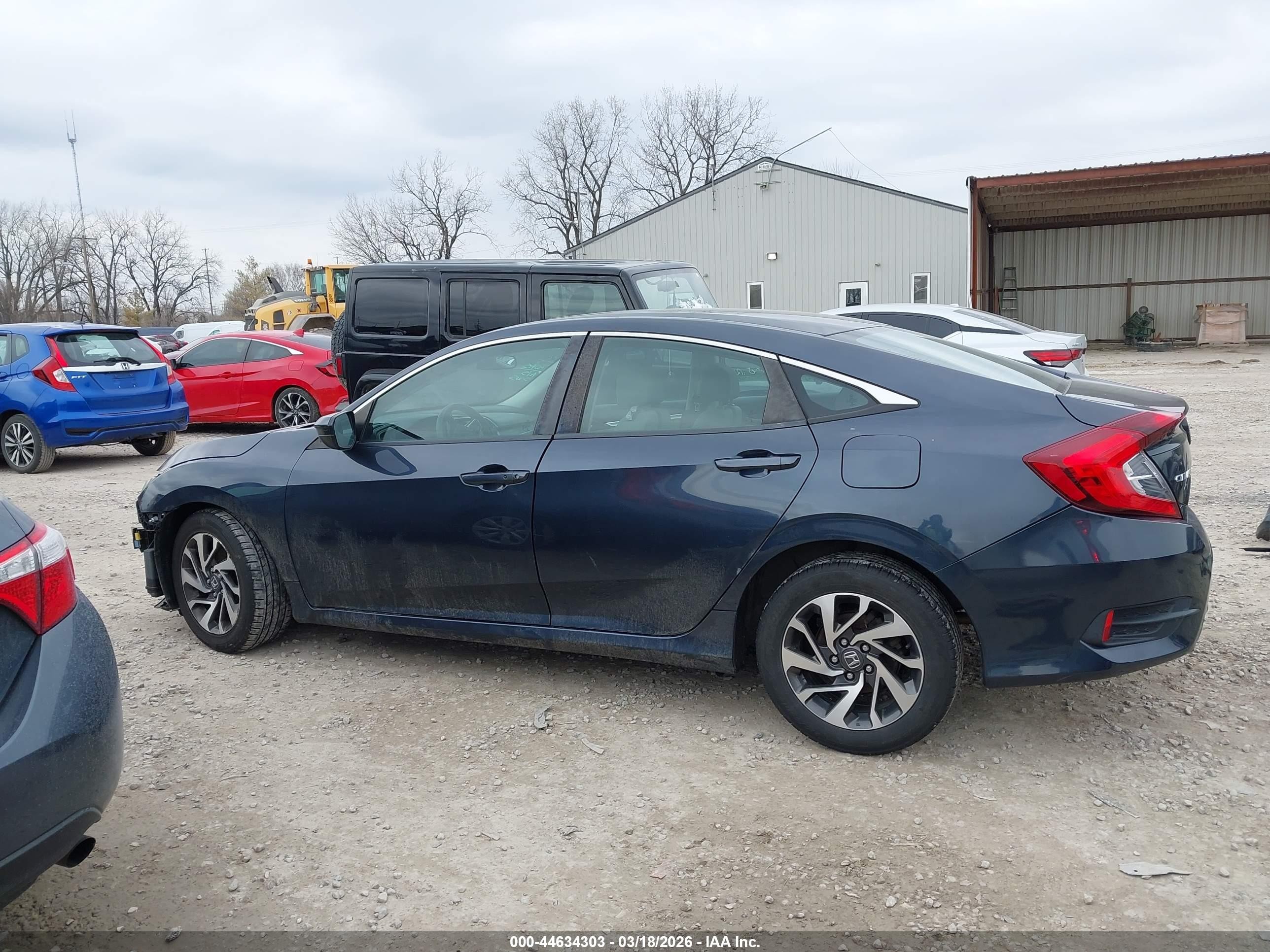 2016 Honda Civic Ex Blue vin: 19XFC2F75GE046863