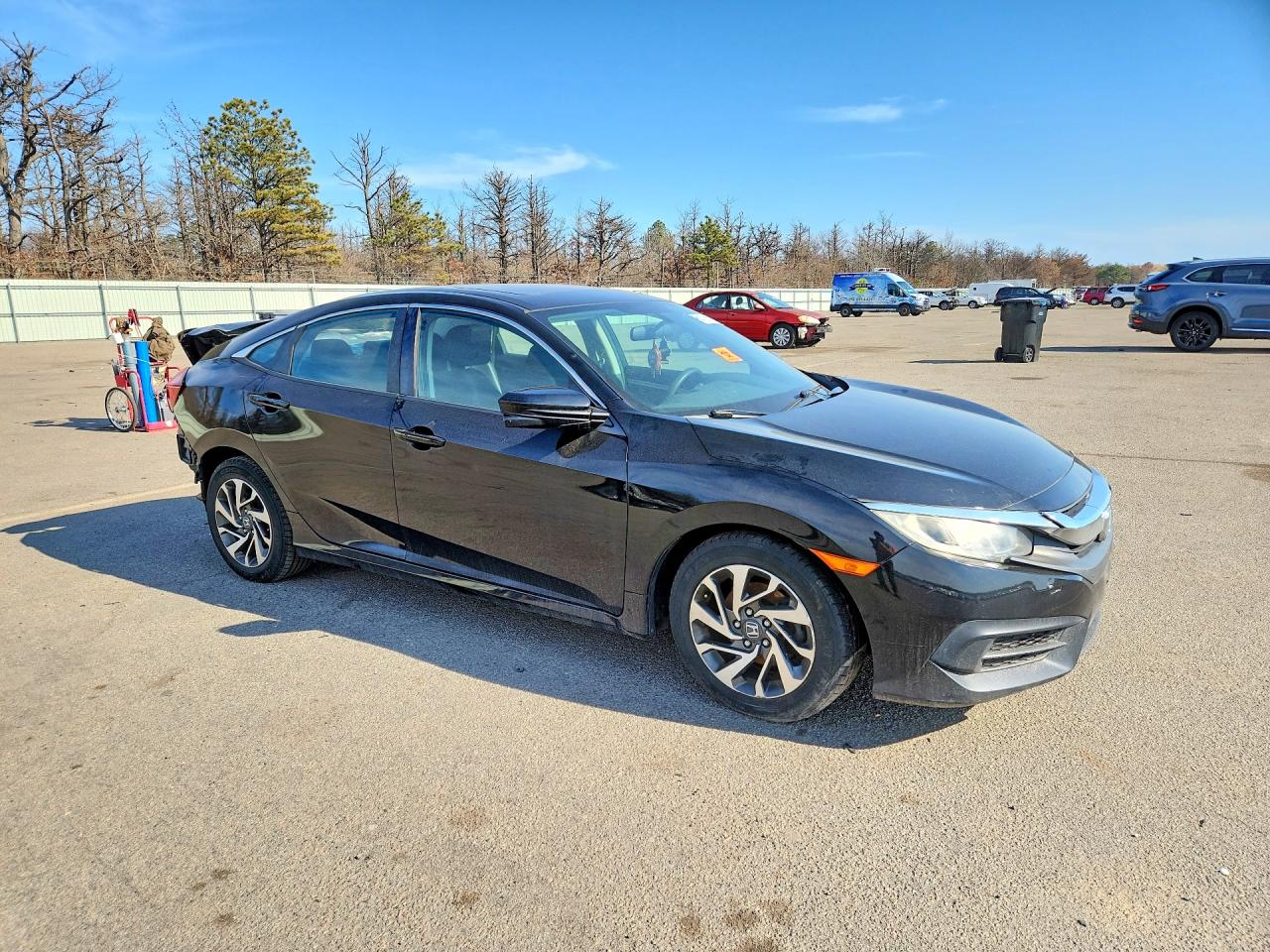 2016 Honda Civic Ex Black vin: 19XFC2F75GE224674