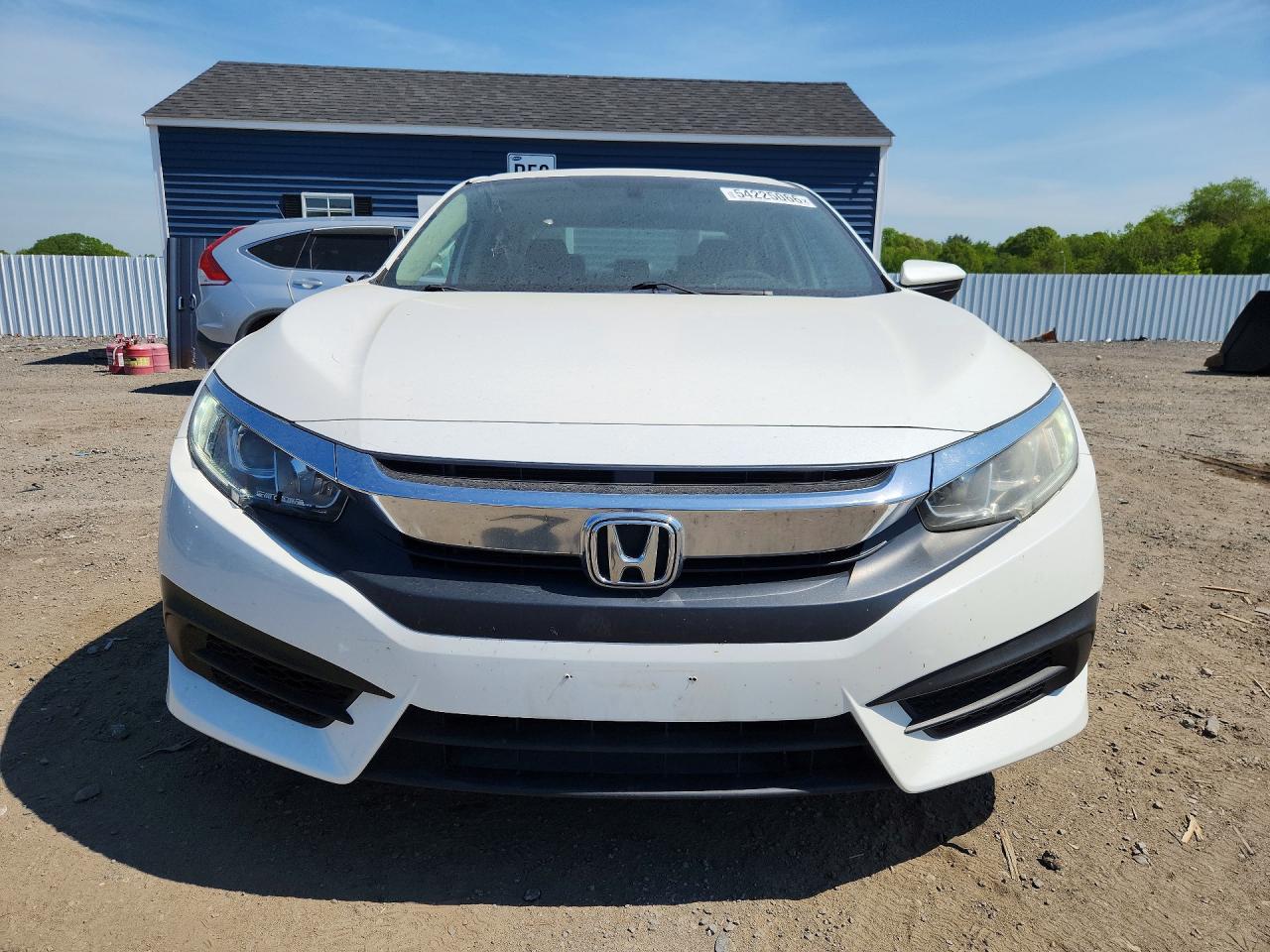 2017 Honda Civic Ex White vin: 19XFC2F75HE014495