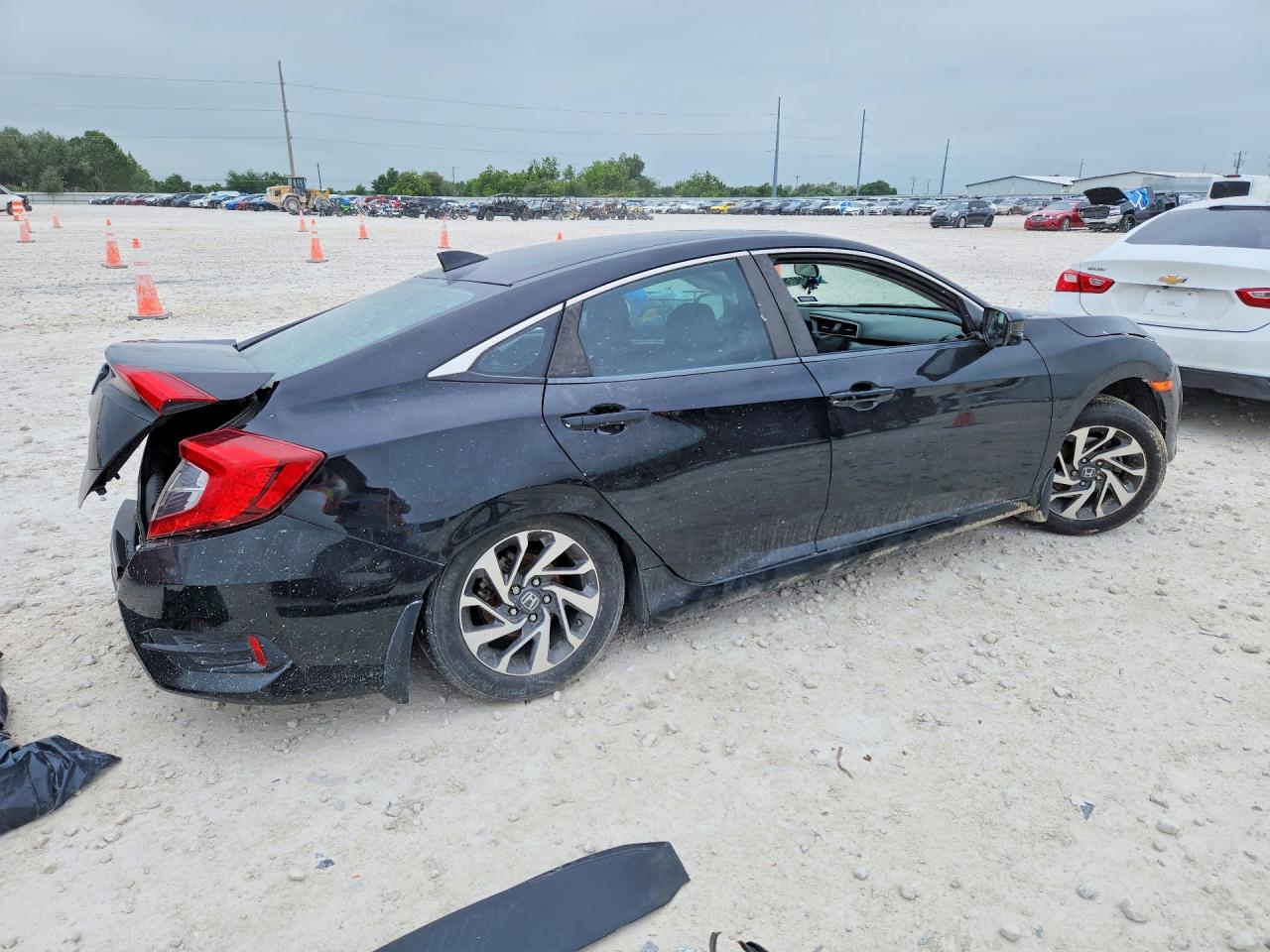 2017 Honda Civic Ex Black vin: 19XFC2F75HE052535