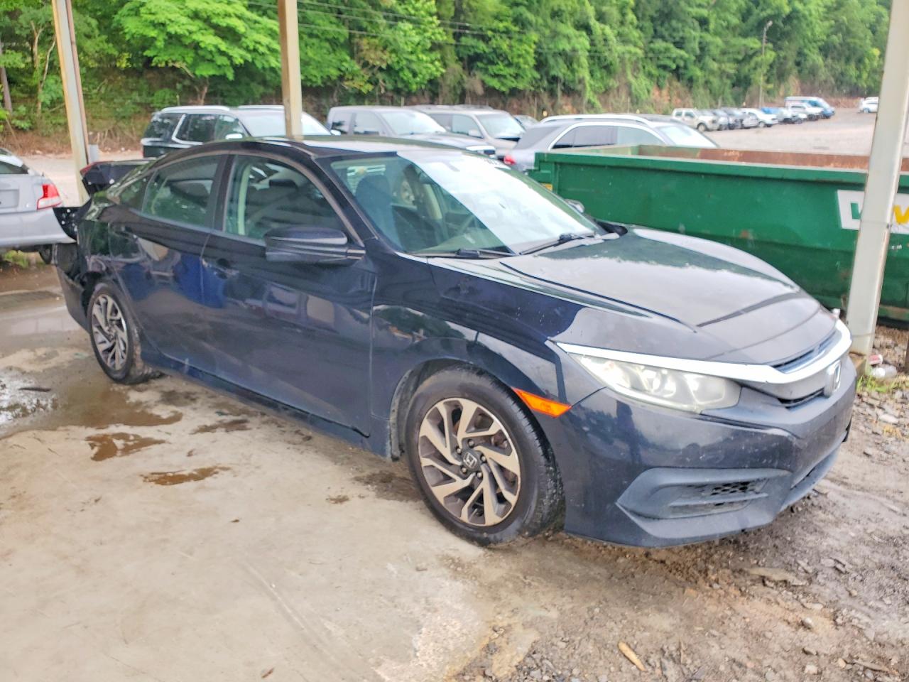 2017 Honda Civic Ex Black vin: 19XFC2F75HE057153