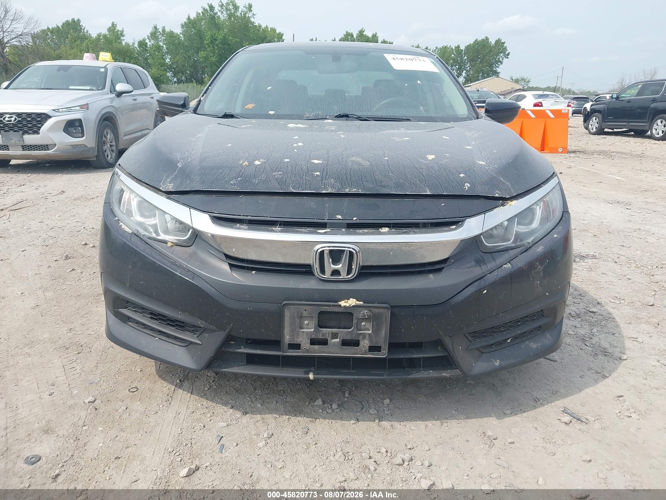 2018 Honda Civic Ex Black vin: 19XFC2F75JE011344
