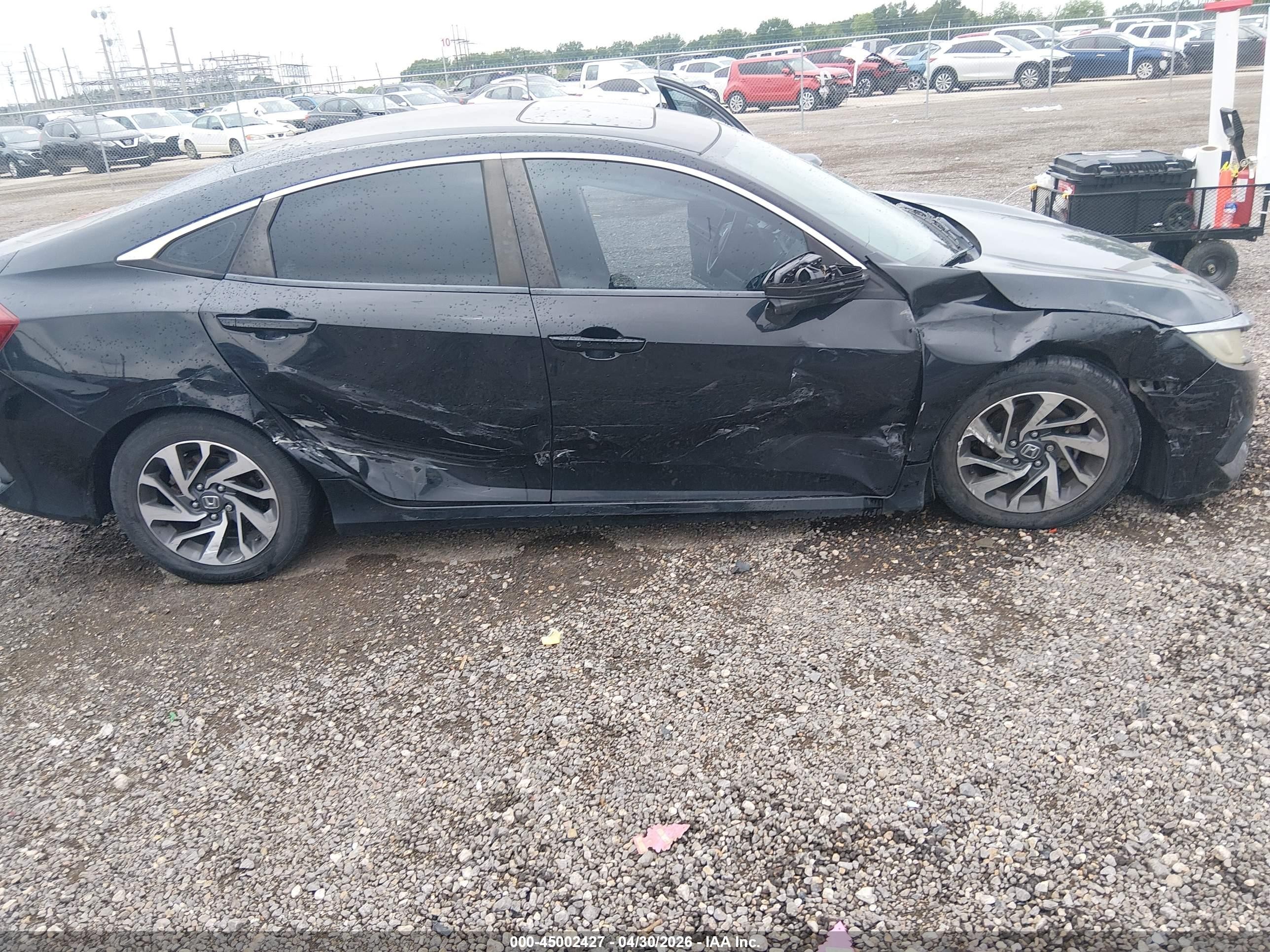 2016 Honda Civic Ex Черный vin: 19XFC2F76GE069892