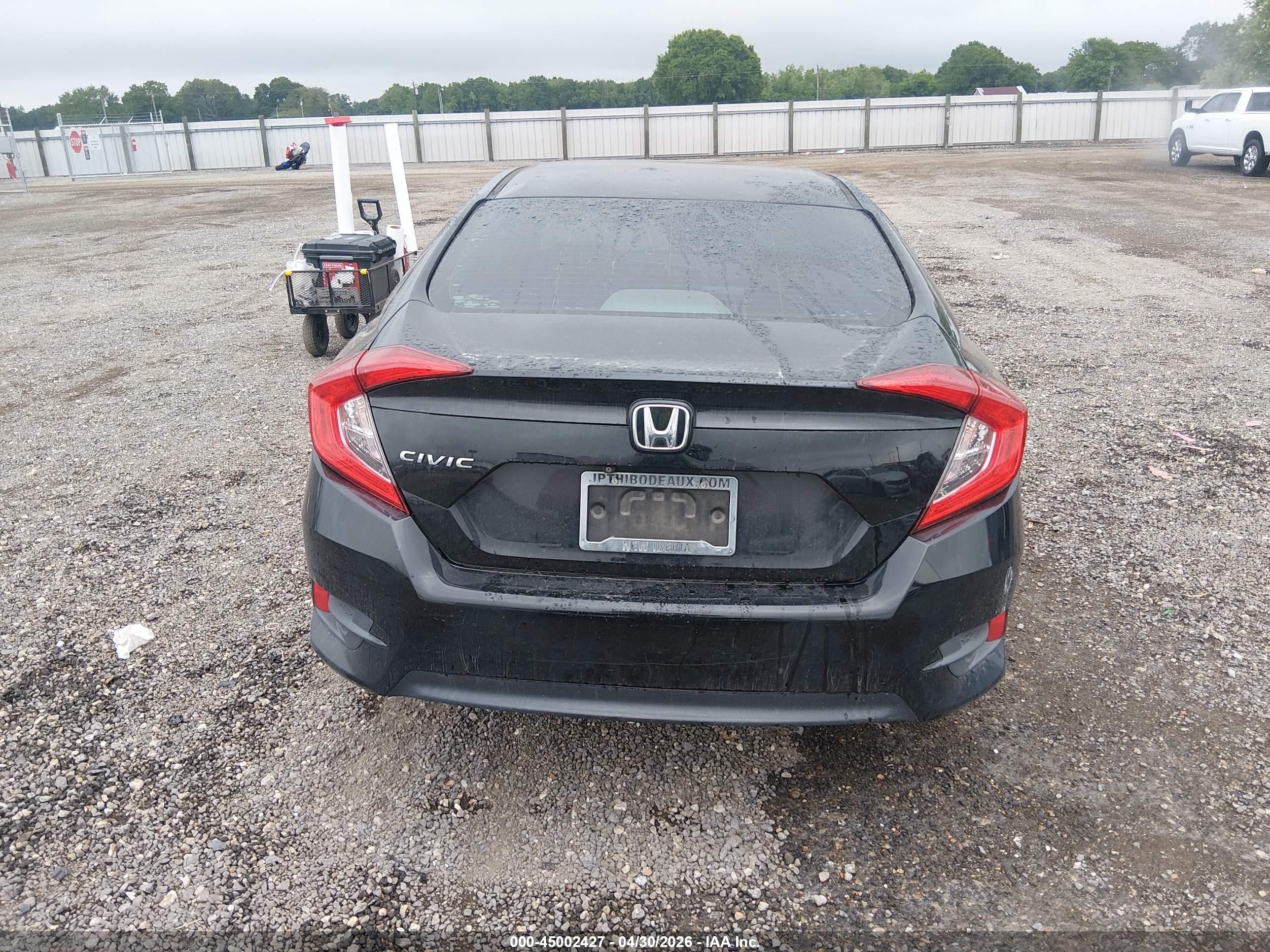 2016 Honda Civic Ex Черный vin: 19XFC2F76GE069892