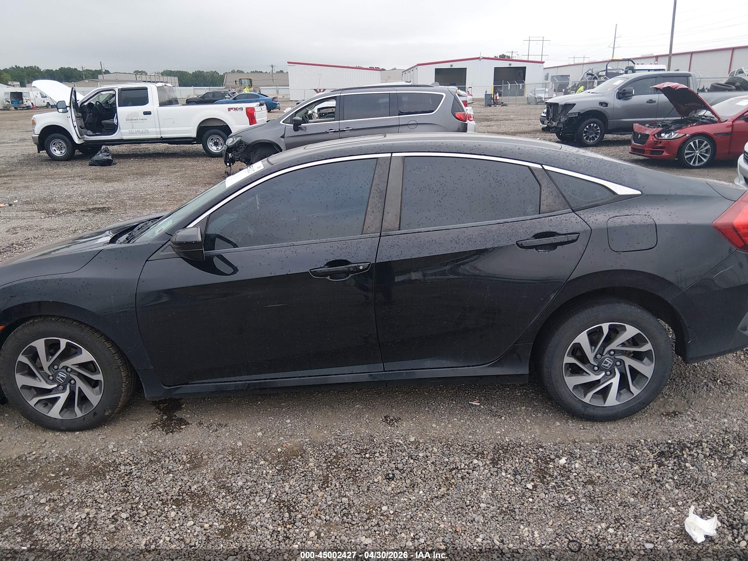 2016 Honda Civic Ex Черный vin: 19XFC2F76GE069892