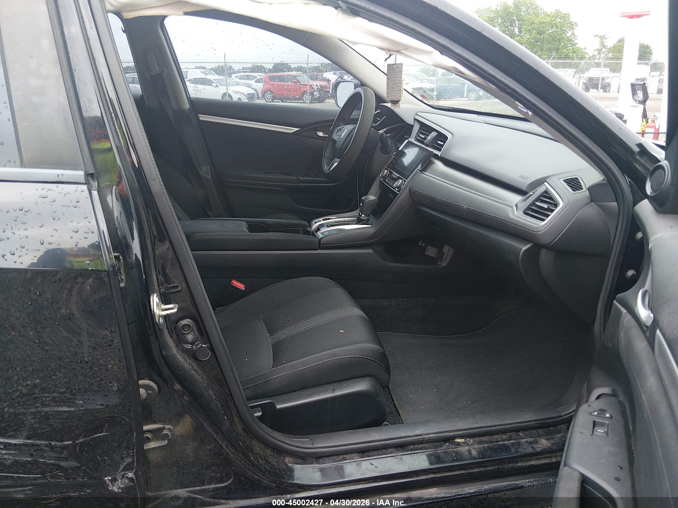 2016 Honda Civic Ex Черный vin: 19XFC2F76GE069892