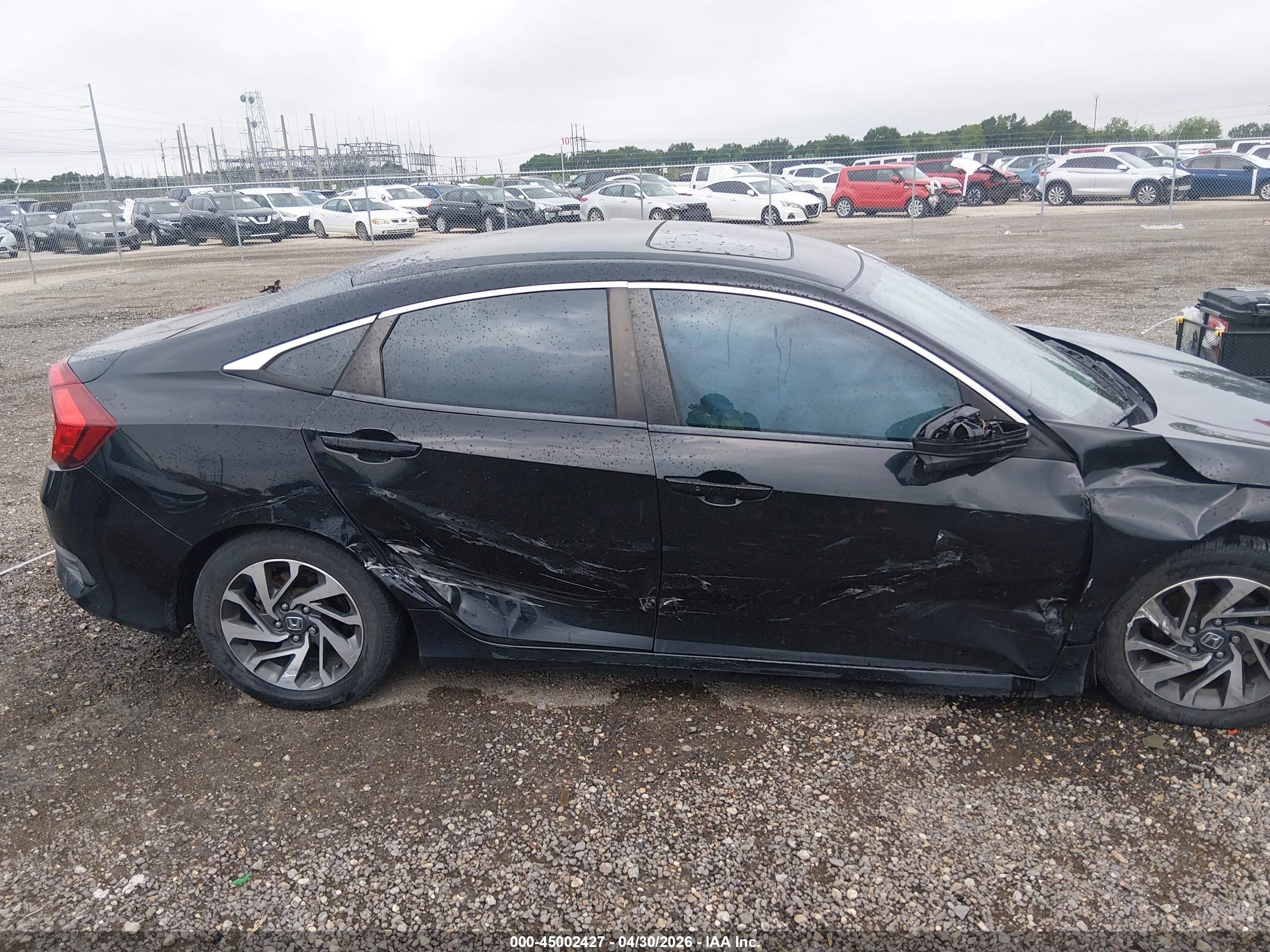 2016 Honda Civic Ex Черный vin: 19XFC2F76GE069892