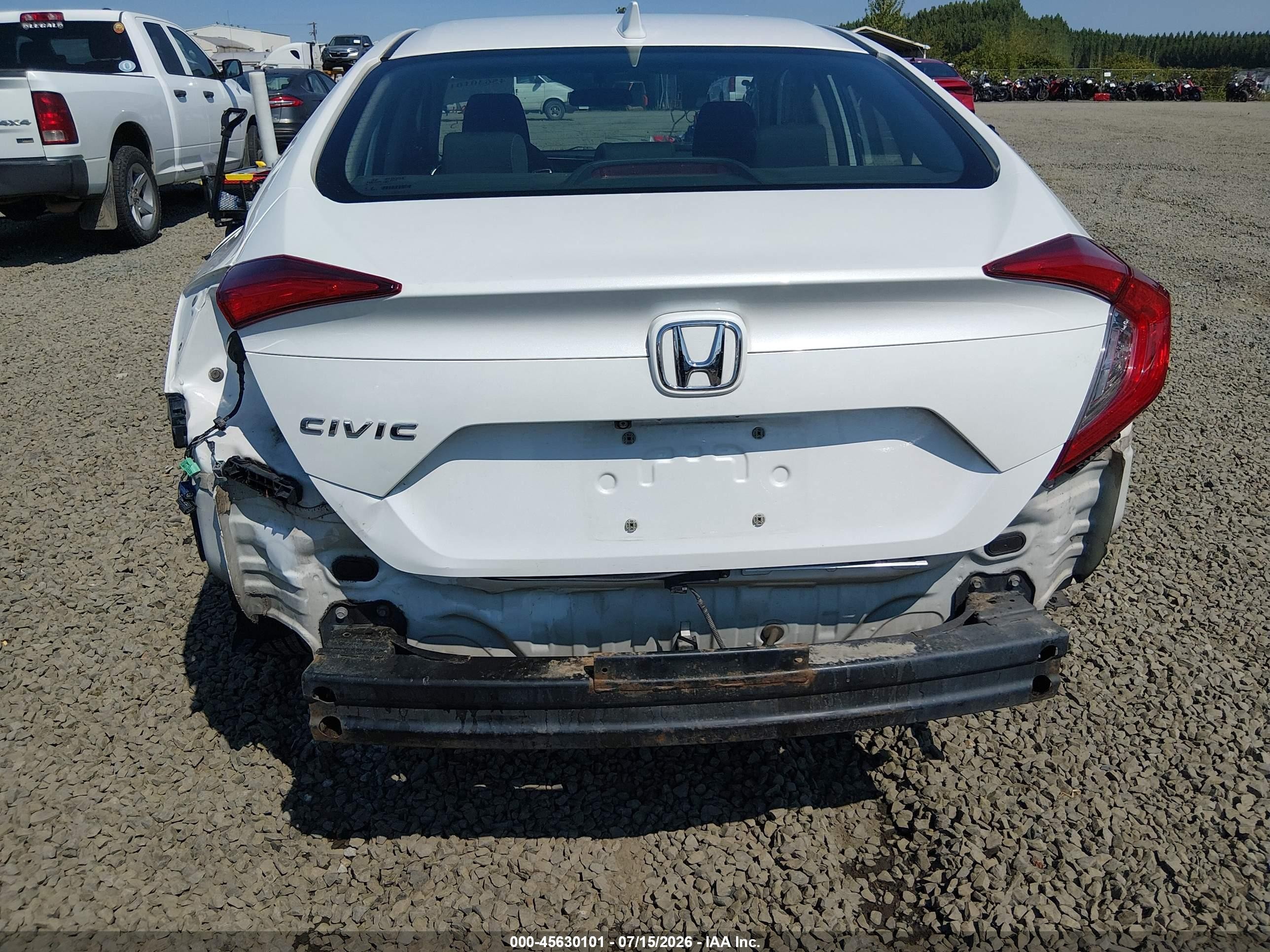 2017 Honda Civic Ex White vin: 19XFC2F76HE212003