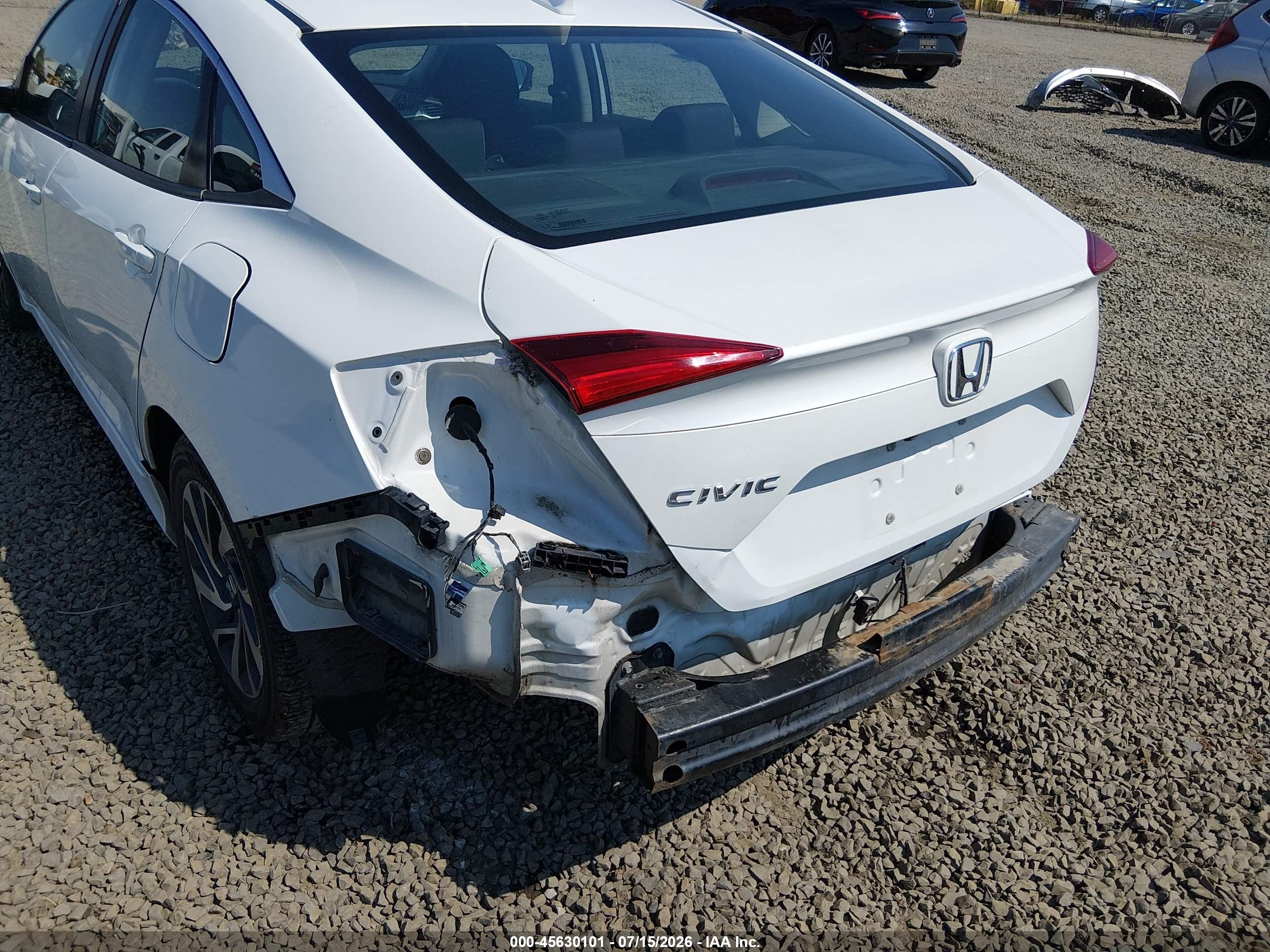 2017 Honda Civic Ex White vin: 19XFC2F76HE212003