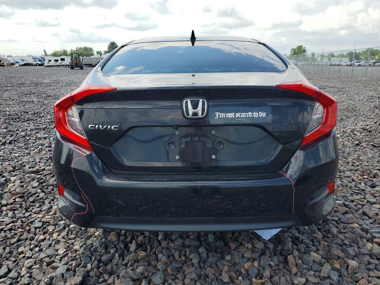 2018 Honda Civic Ex Black vin: 19XFC2F76JE023552