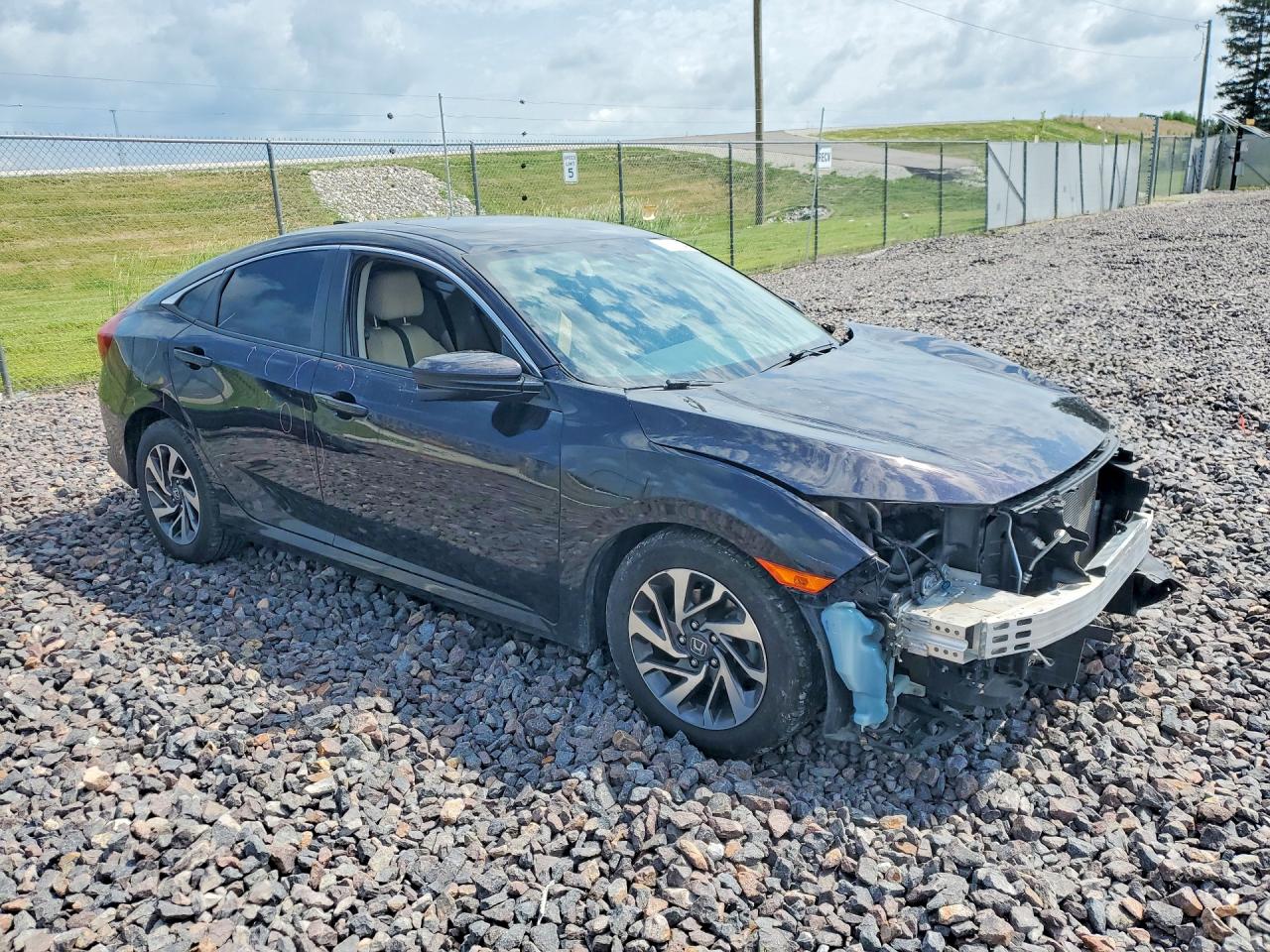 2018 Honda Civic Ex Black vin: 19XFC2F76JE023552