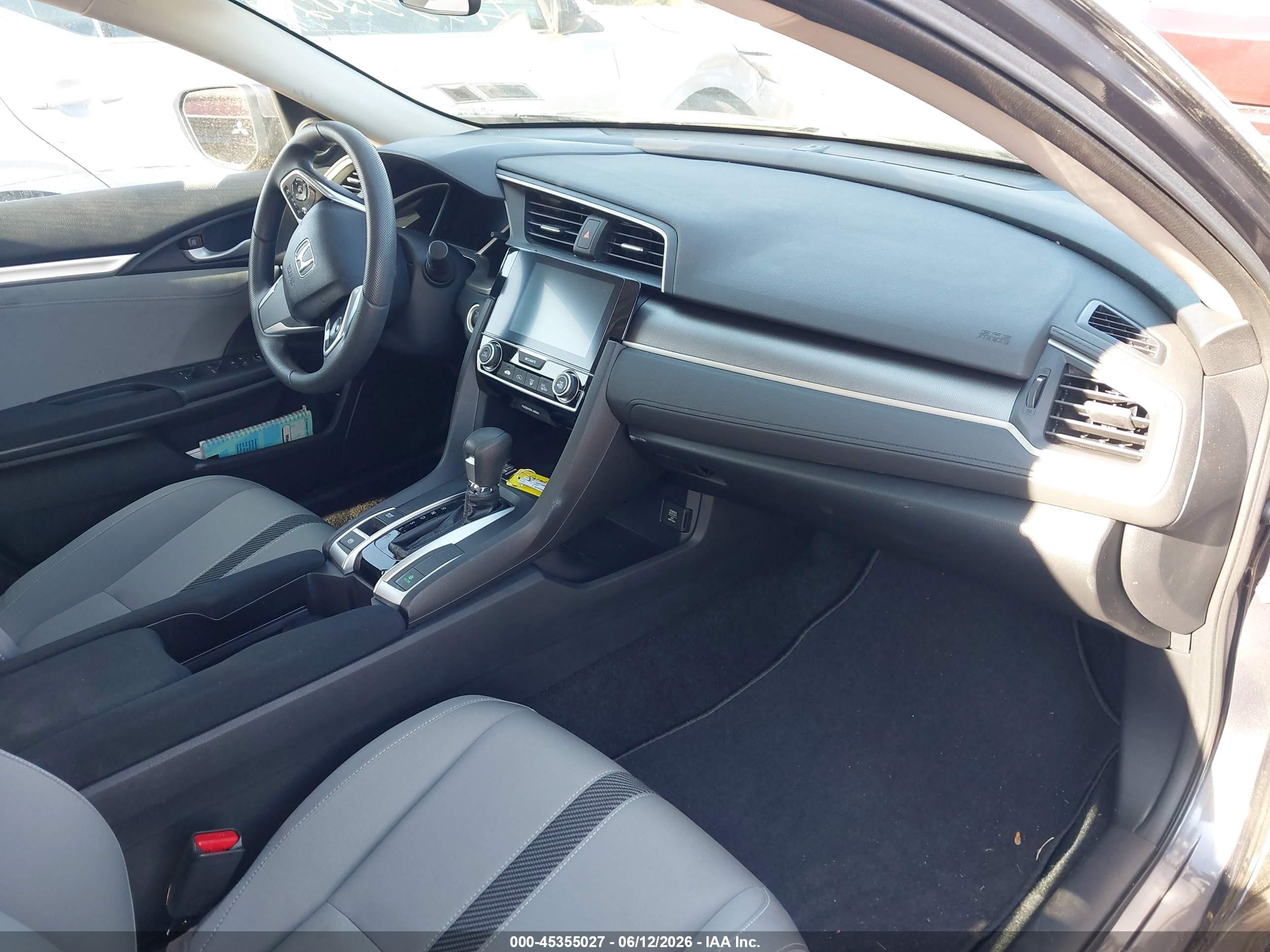 2017 Honda Civic Ex Gray vin: 19XFC2F77HE205030