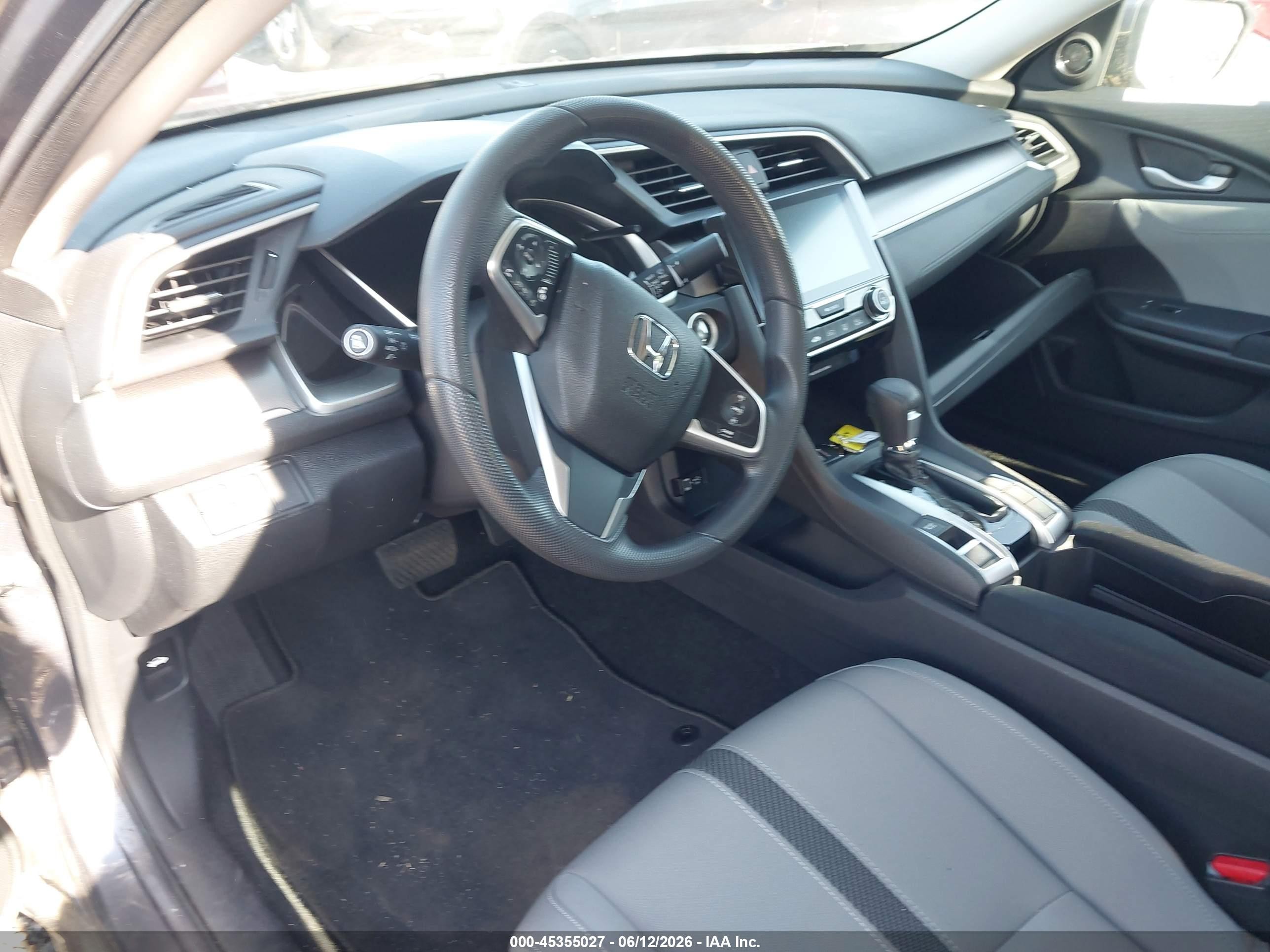 2017 Honda Civic Ex Gray vin: 19XFC2F77HE205030