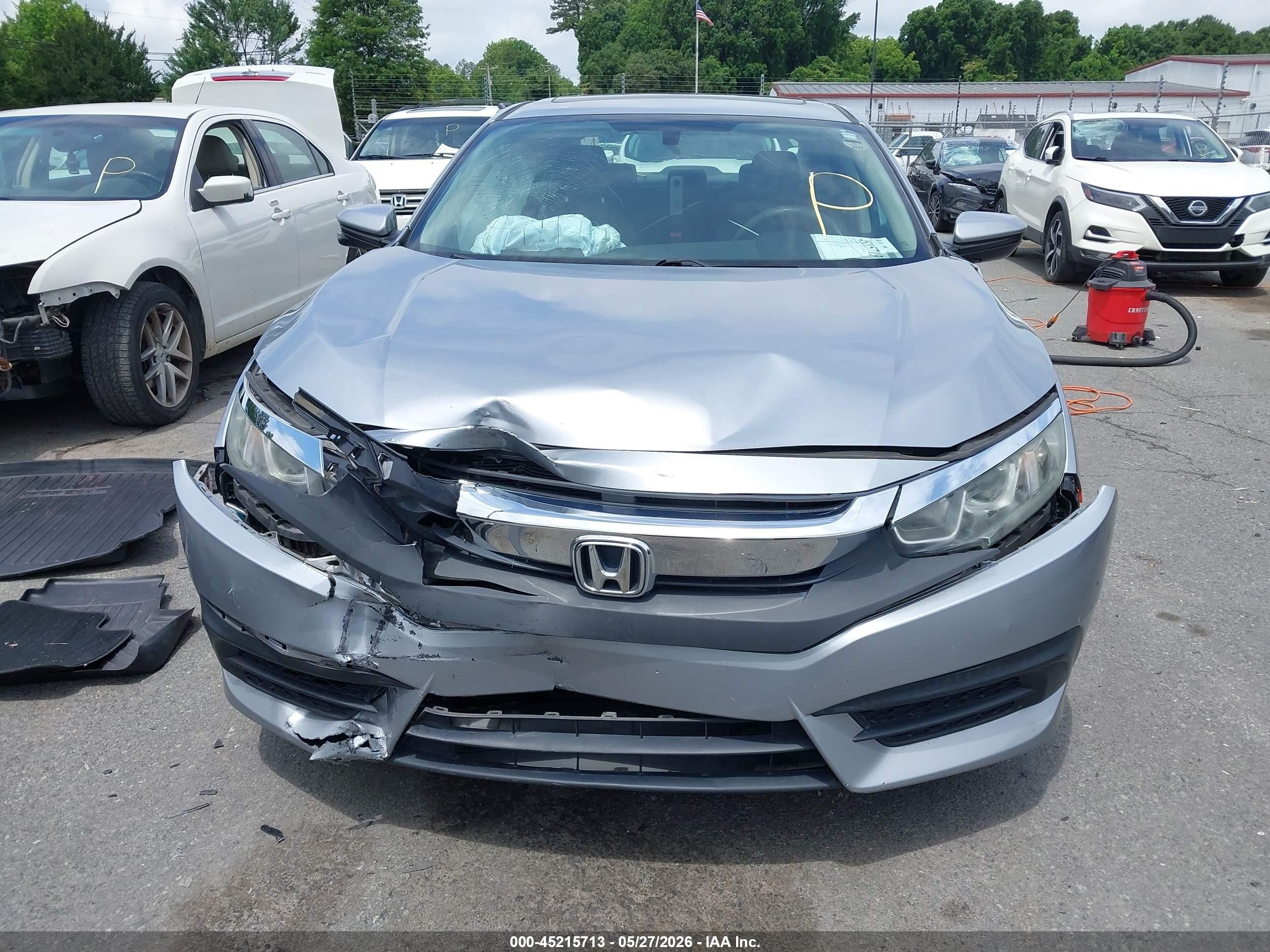 2016 Honda Civic Ex Серебряный vin: 19XFC2F78GE086127