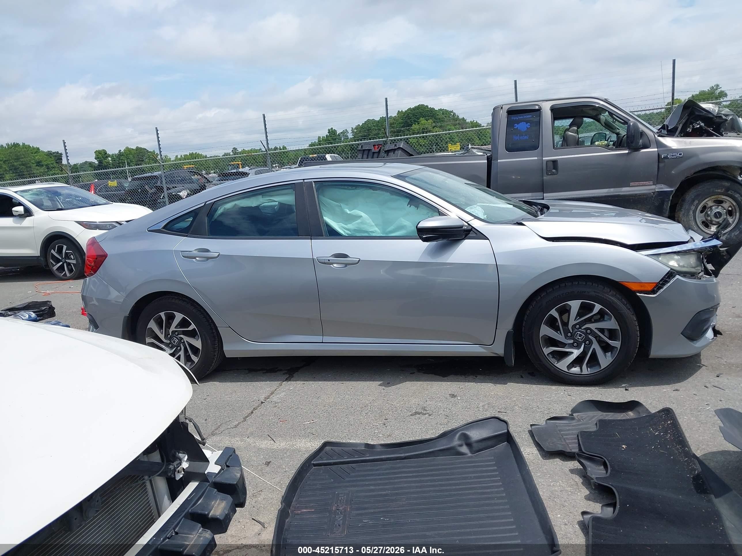2016 Honda Civic Ex Серебряный vin: 19XFC2F78GE086127