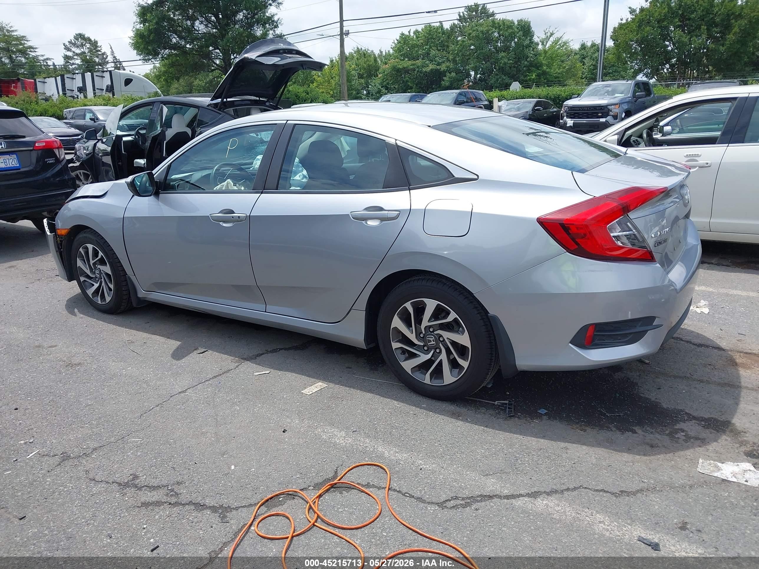 2016 Honda Civic Ex Серебряный vin: 19XFC2F78GE086127