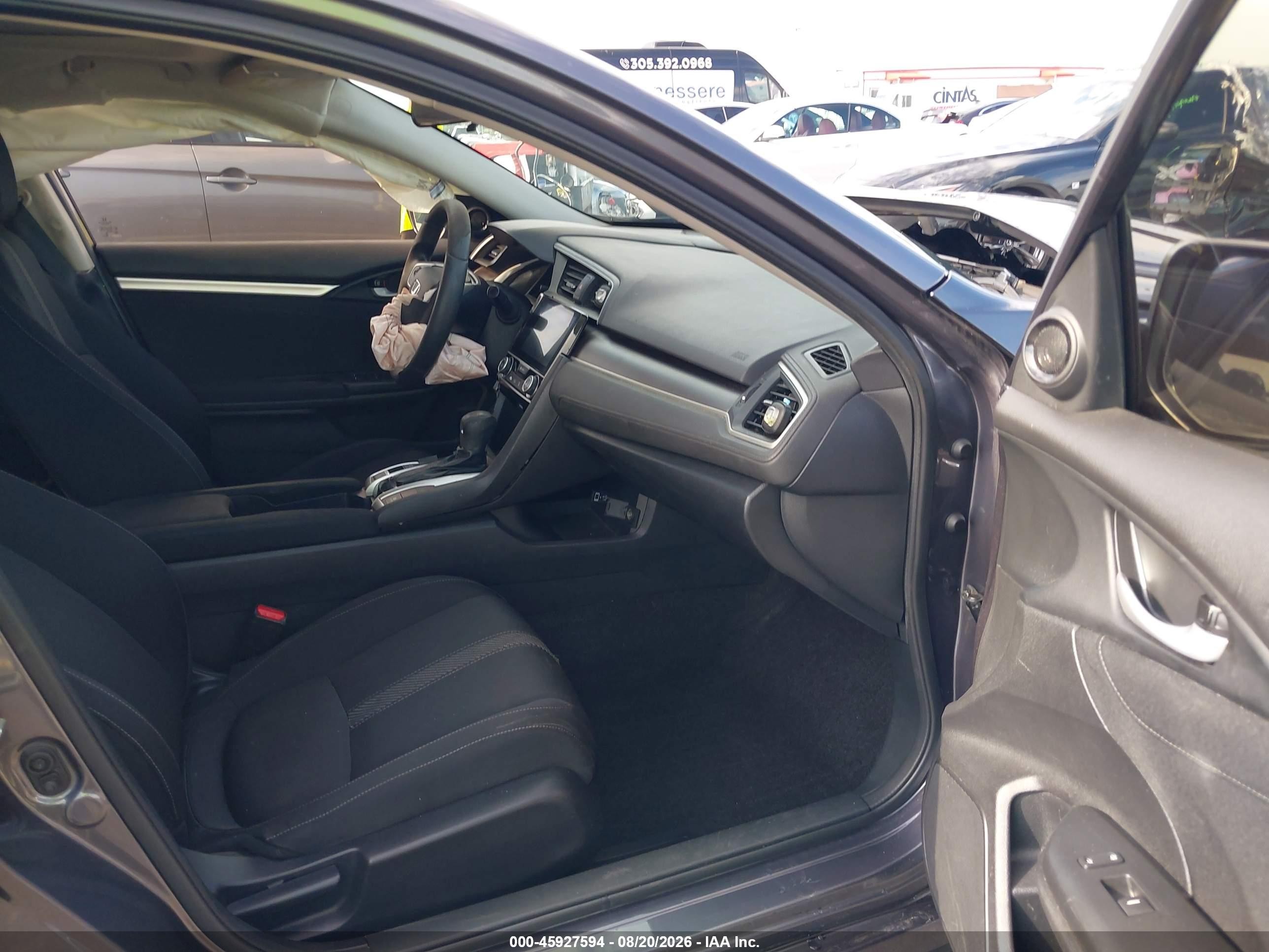 2017 Honda Civic Ex Gray vin: 19XFC2F78HE041612