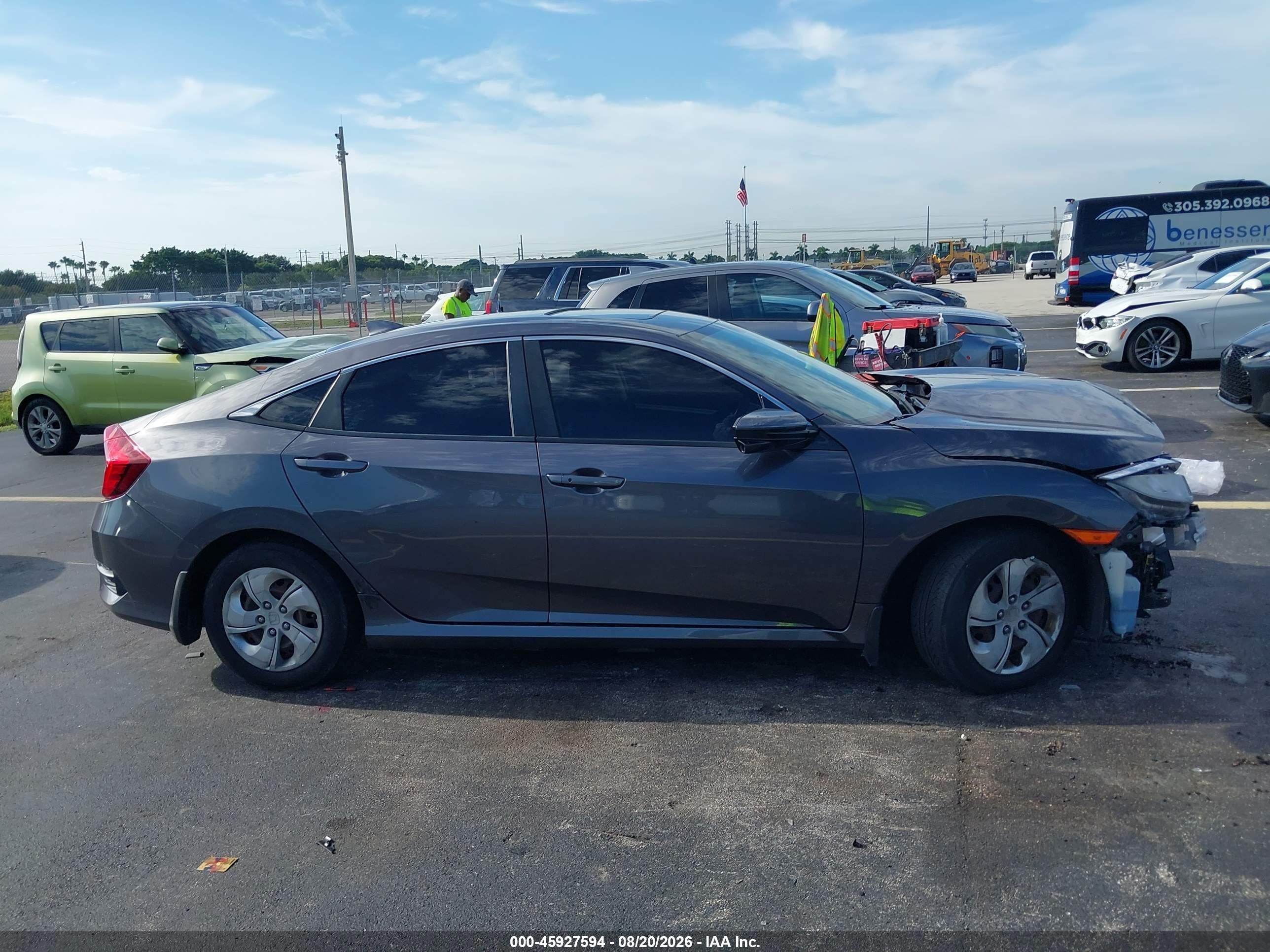 2017 Honda Civic Ex Gray vin: 19XFC2F78HE041612