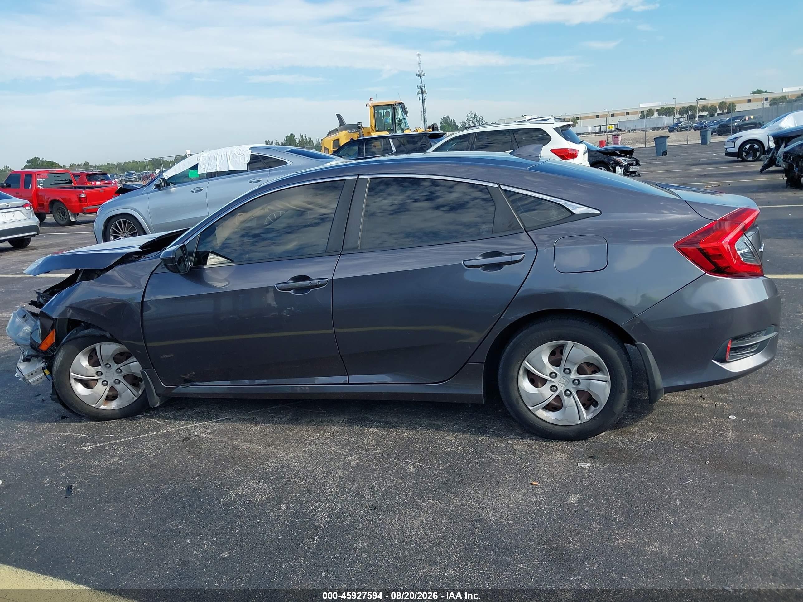 2017 Honda Civic Ex Gray vin: 19XFC2F78HE041612