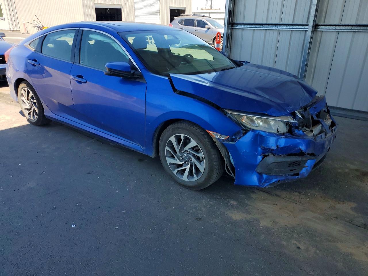 2017 Honda Civic Ex Blue vin: 19XFC2F78HE200726