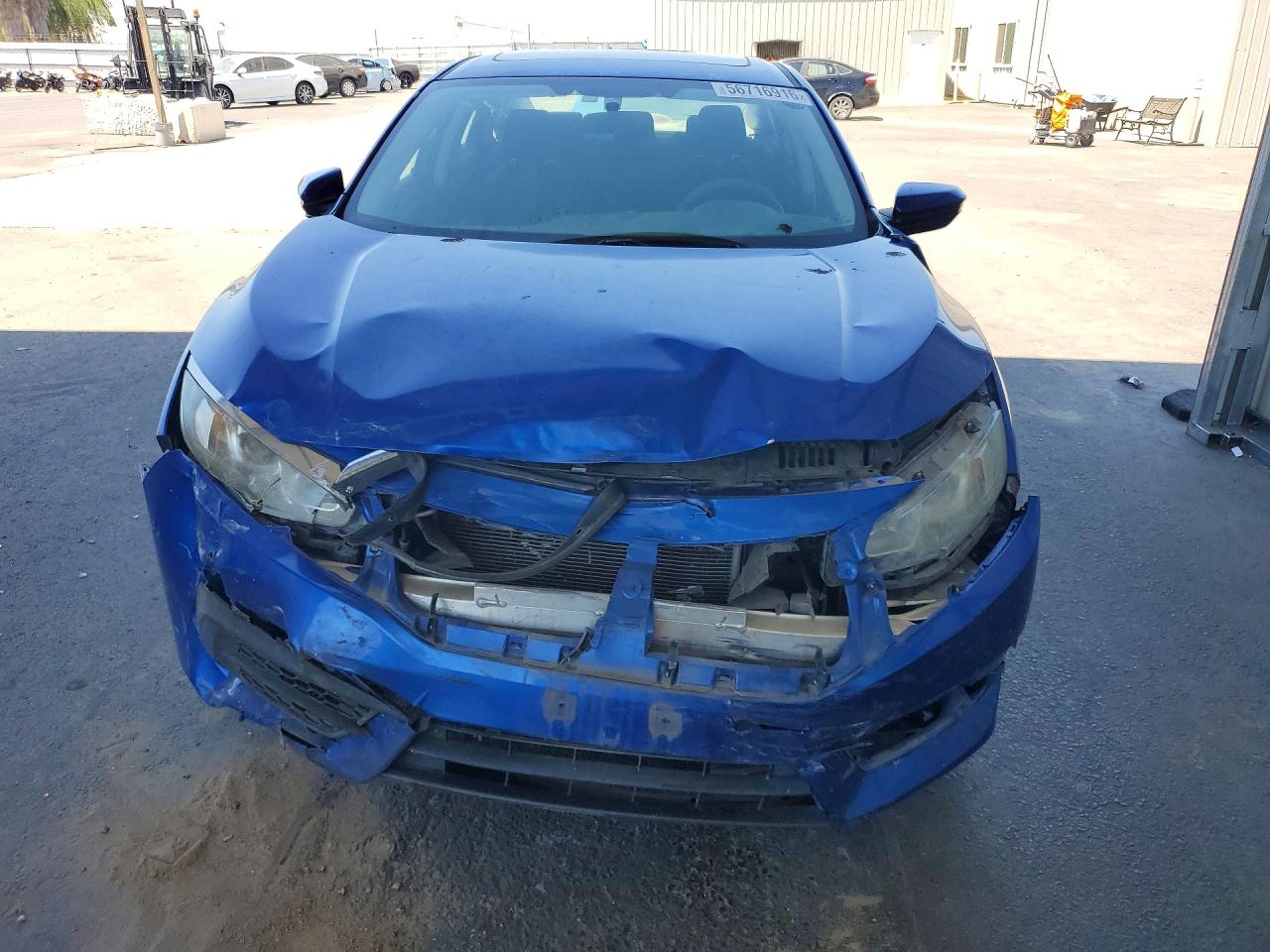 2017 Honda Civic Ex Blue vin: 19XFC2F78HE200726