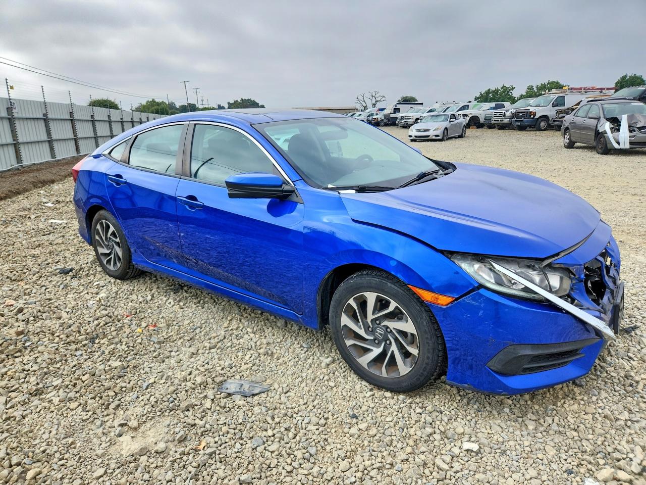 2017 Honda Civic Ex Blue vin: 19XFC2F78HE206316