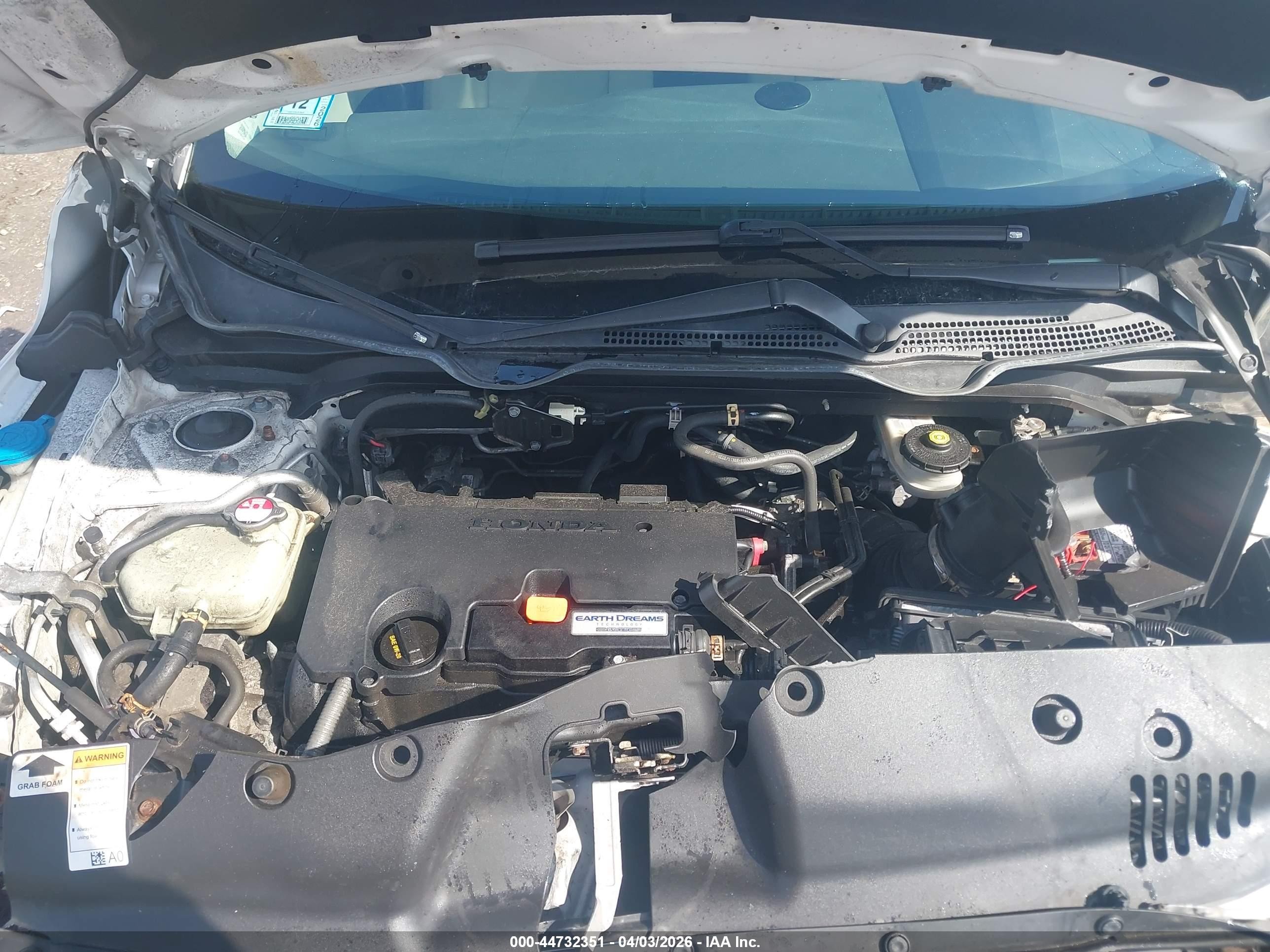 2016 Honda Civic Ex Белый vin: 19XFC2F79GE070633
