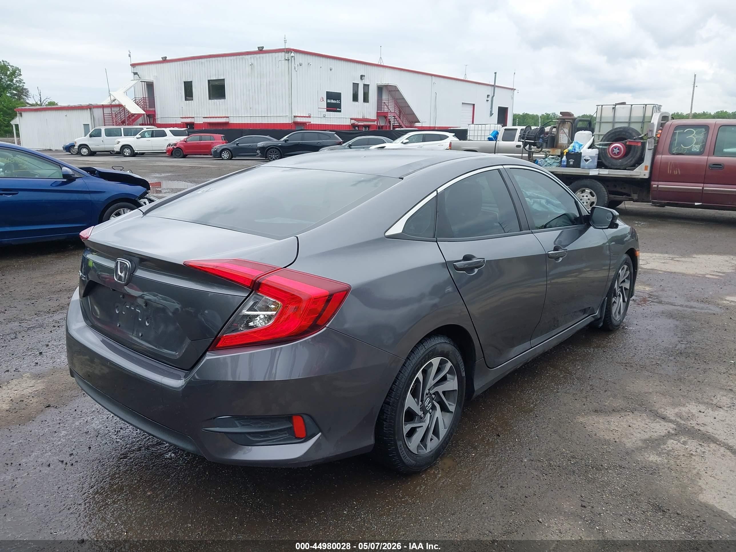2016 Honda Civic Ex Gray vin: 19XFC2F79GE249934
