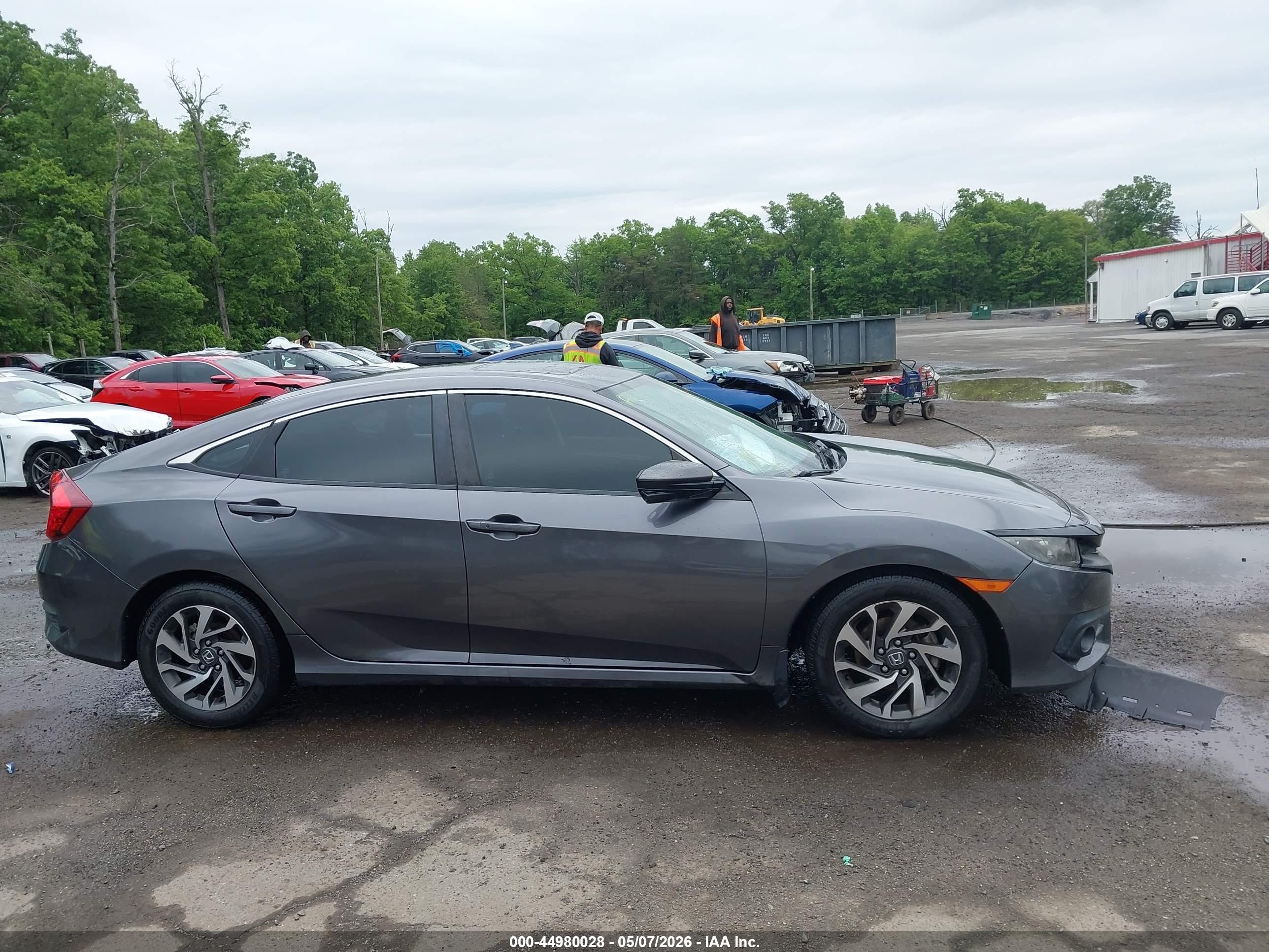 2016 Honda Civic Ex Gray vin: 19XFC2F79GE249934