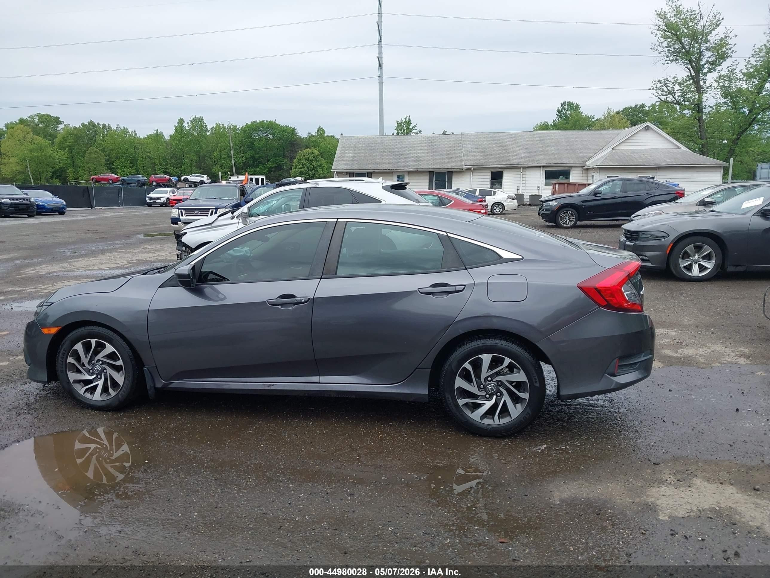 2016 Honda Civic Ex Gray vin: 19XFC2F79GE249934