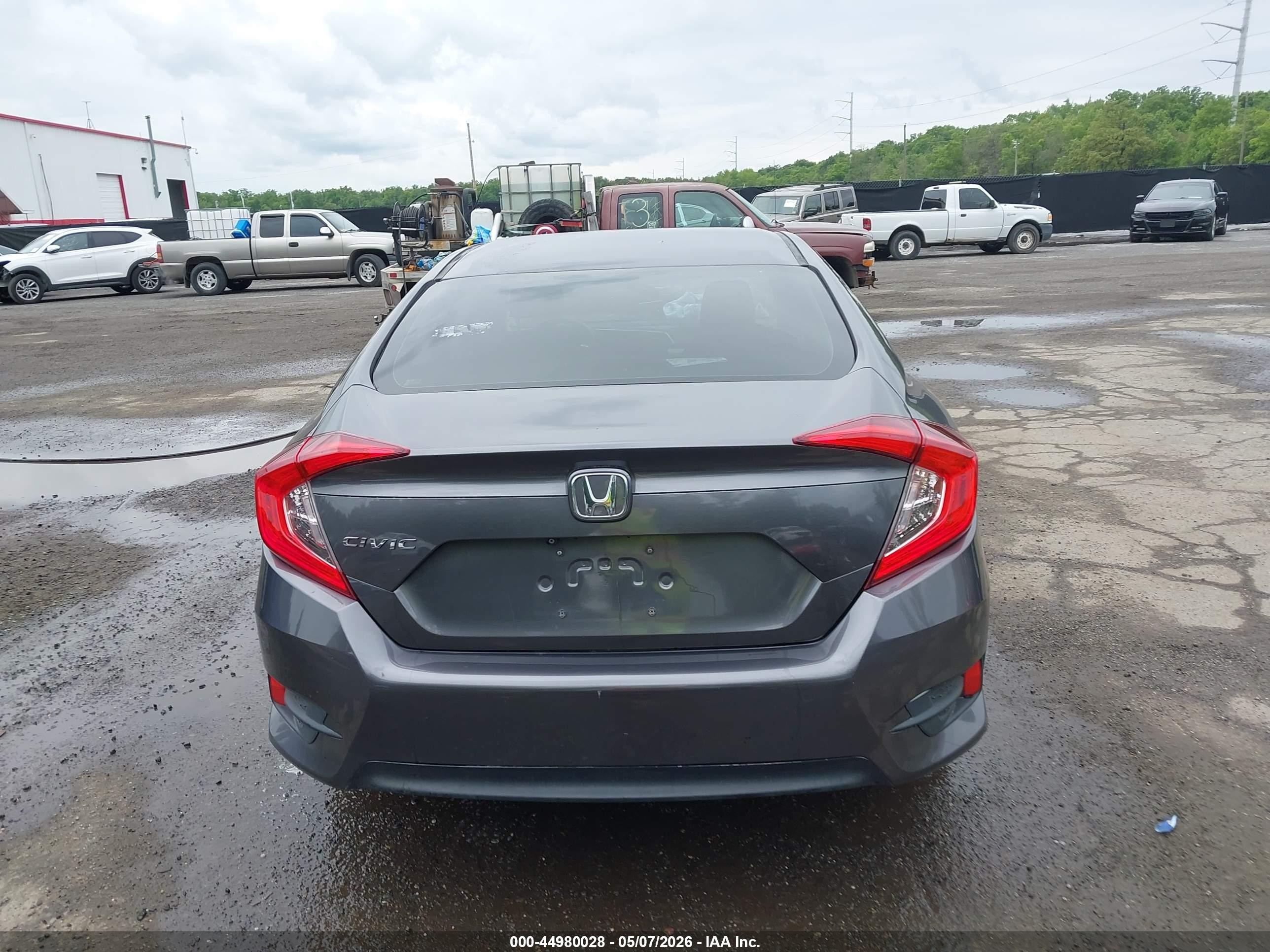 2016 Honda Civic Ex Gray vin: 19XFC2F79GE249934