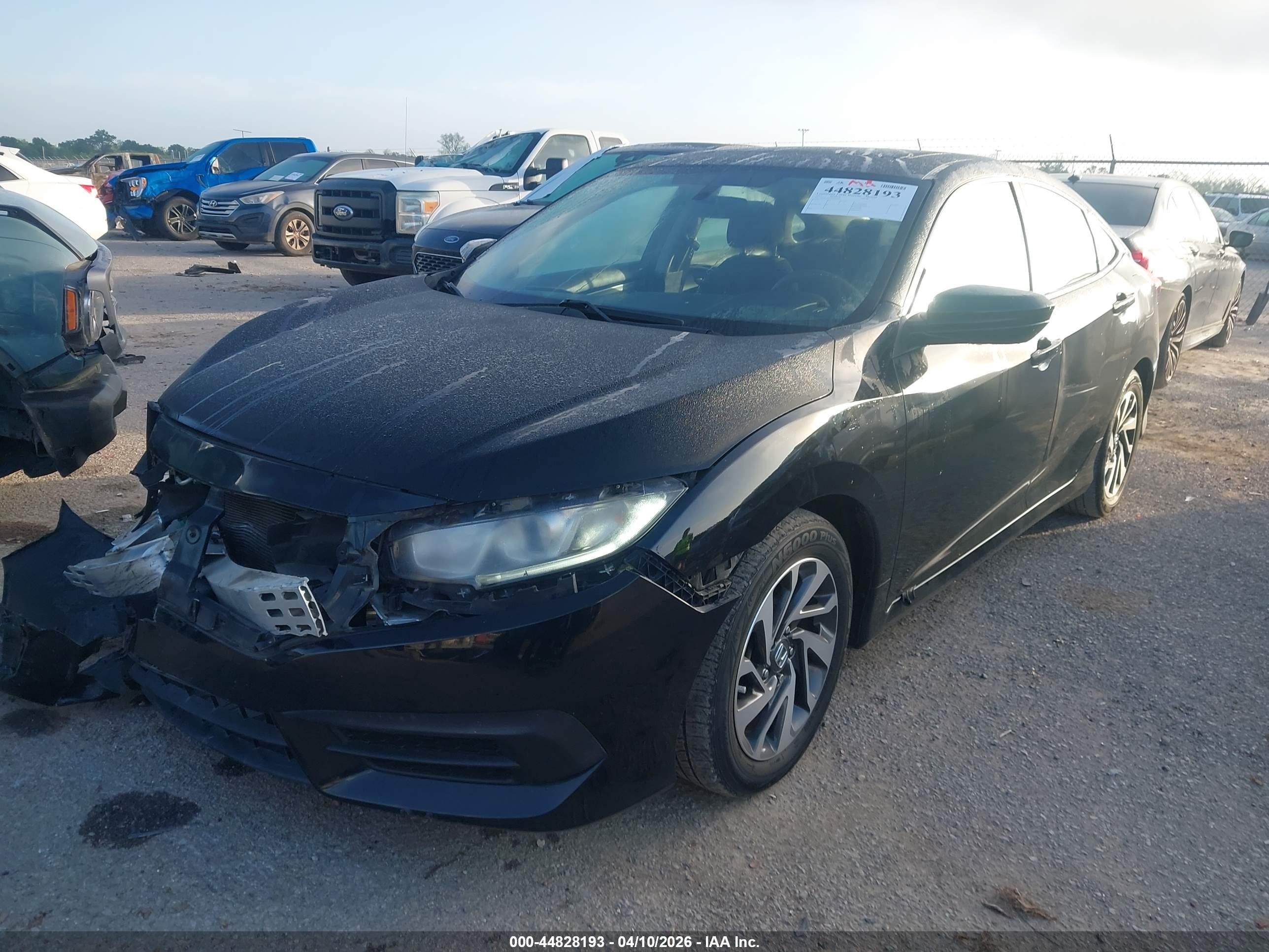 2017 Honda Civic Ex Черный vin: 19XFC2F79HE016749