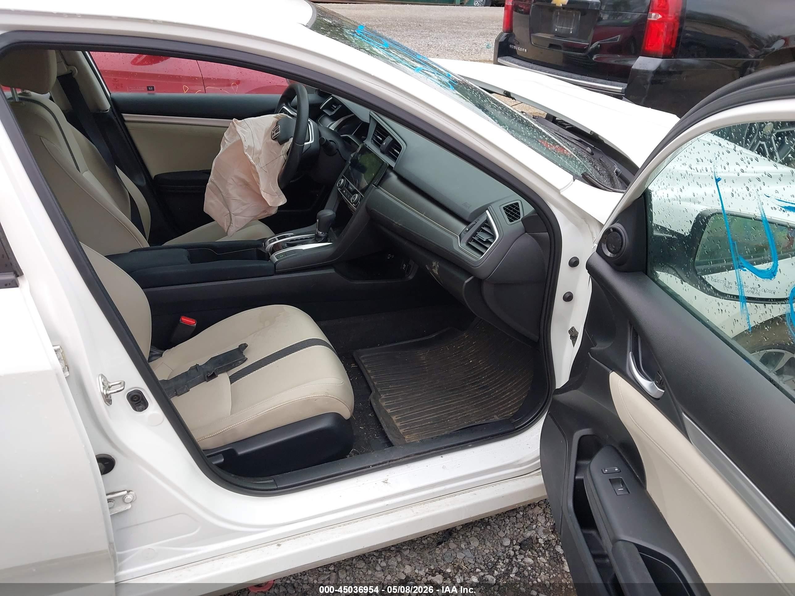2017 Honda Civic Ex White vin: 19XFC2F79HE209032