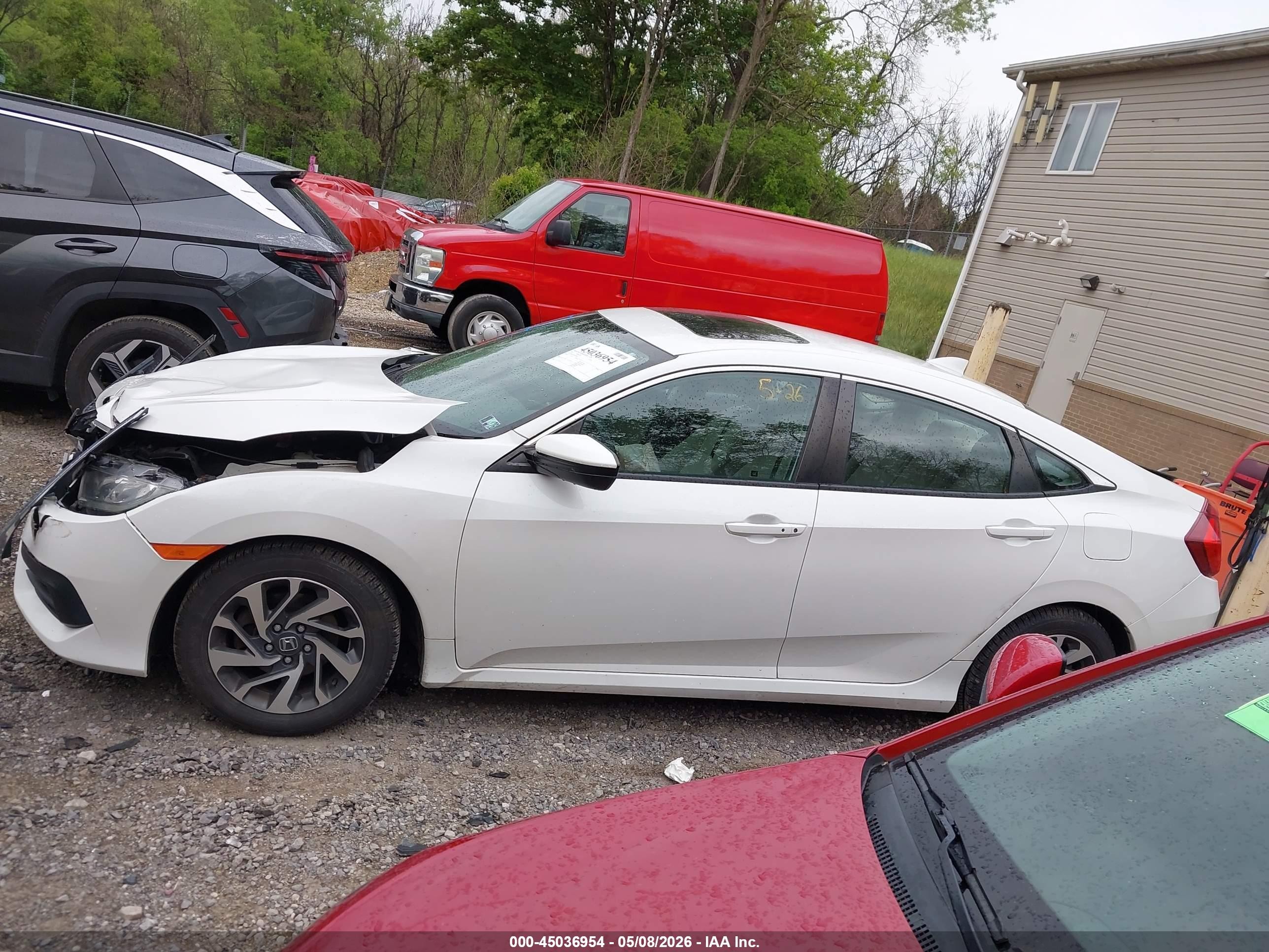 2017 Honda Civic Ex White vin: 19XFC2F79HE209032